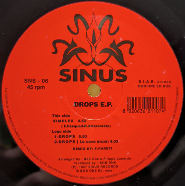 Sinus : Drops E.P. (12")