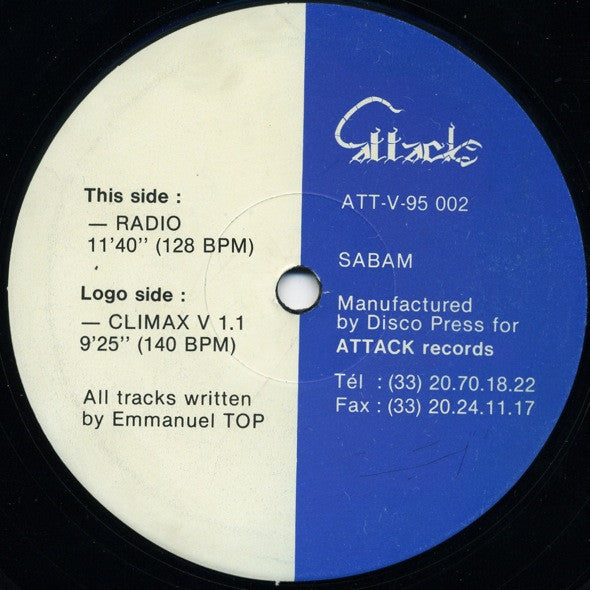 Emmanuel Top : Climax V 1.1 (12", Dar)