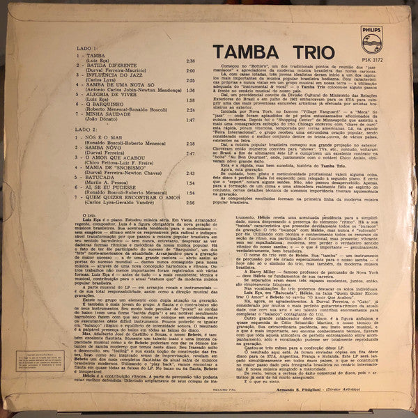 Tamba Trio : Tamba Trio (LP, Album)