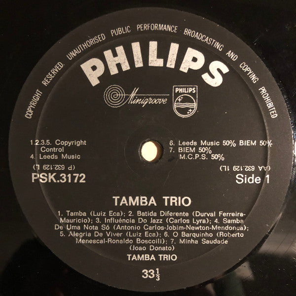 Tamba Trio : Tamba Trio (LP, Album)