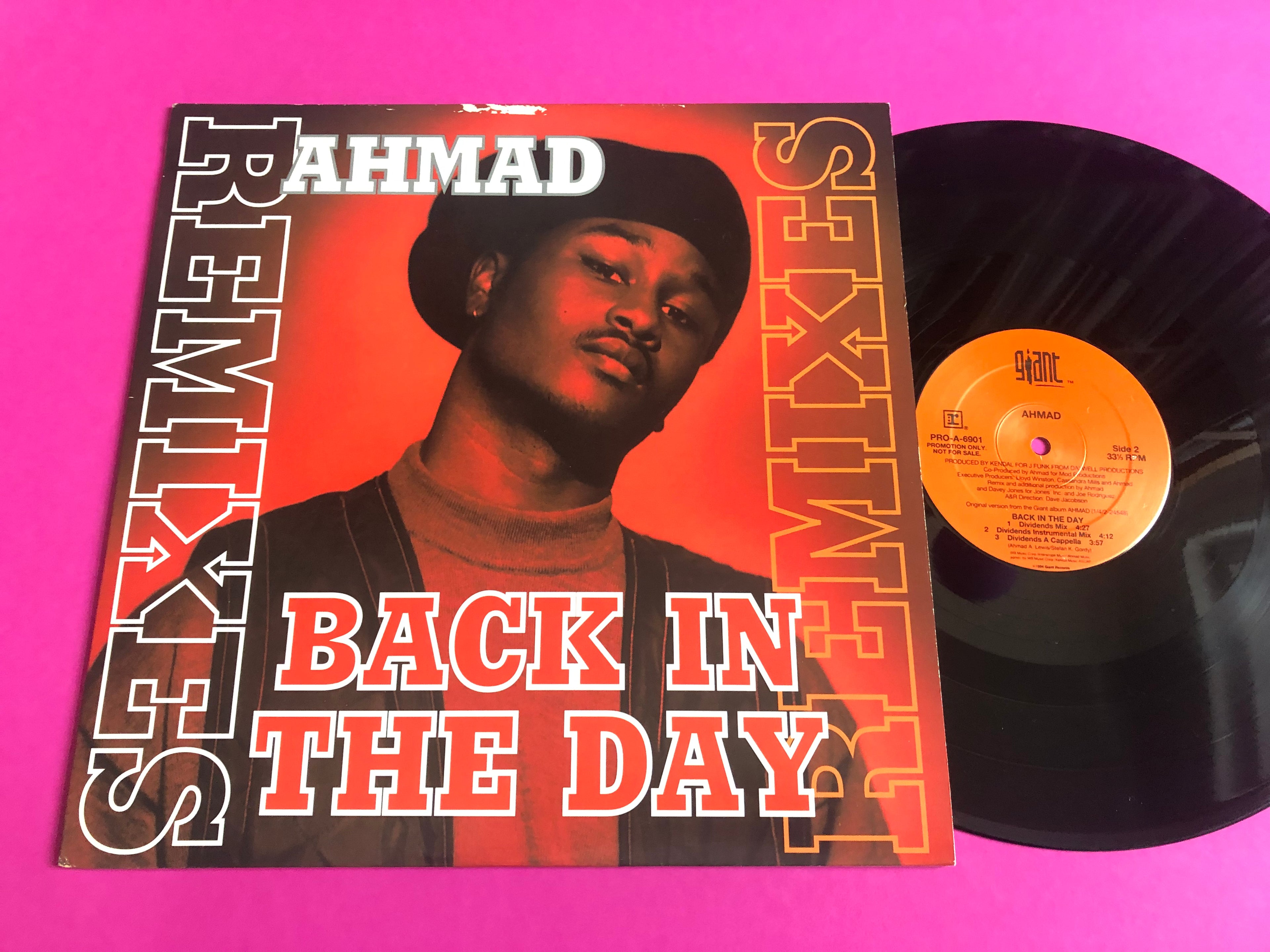 Ahmad (2) : Back In The Day (12", Promo)