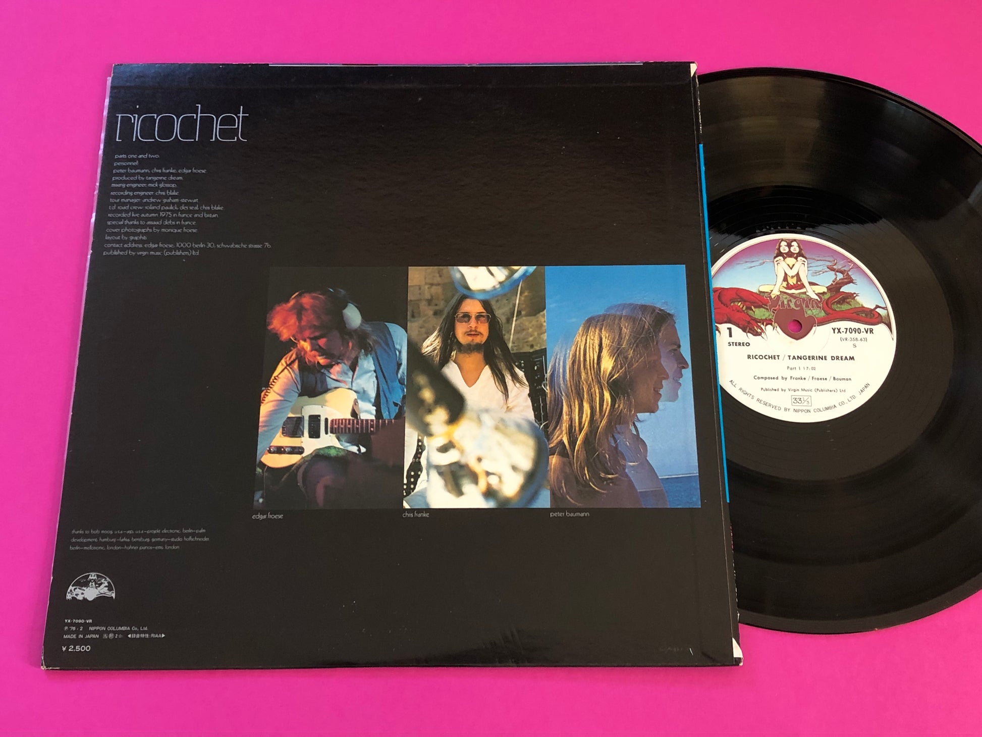 Tangerine Dream : Ricochet (LP, Album)