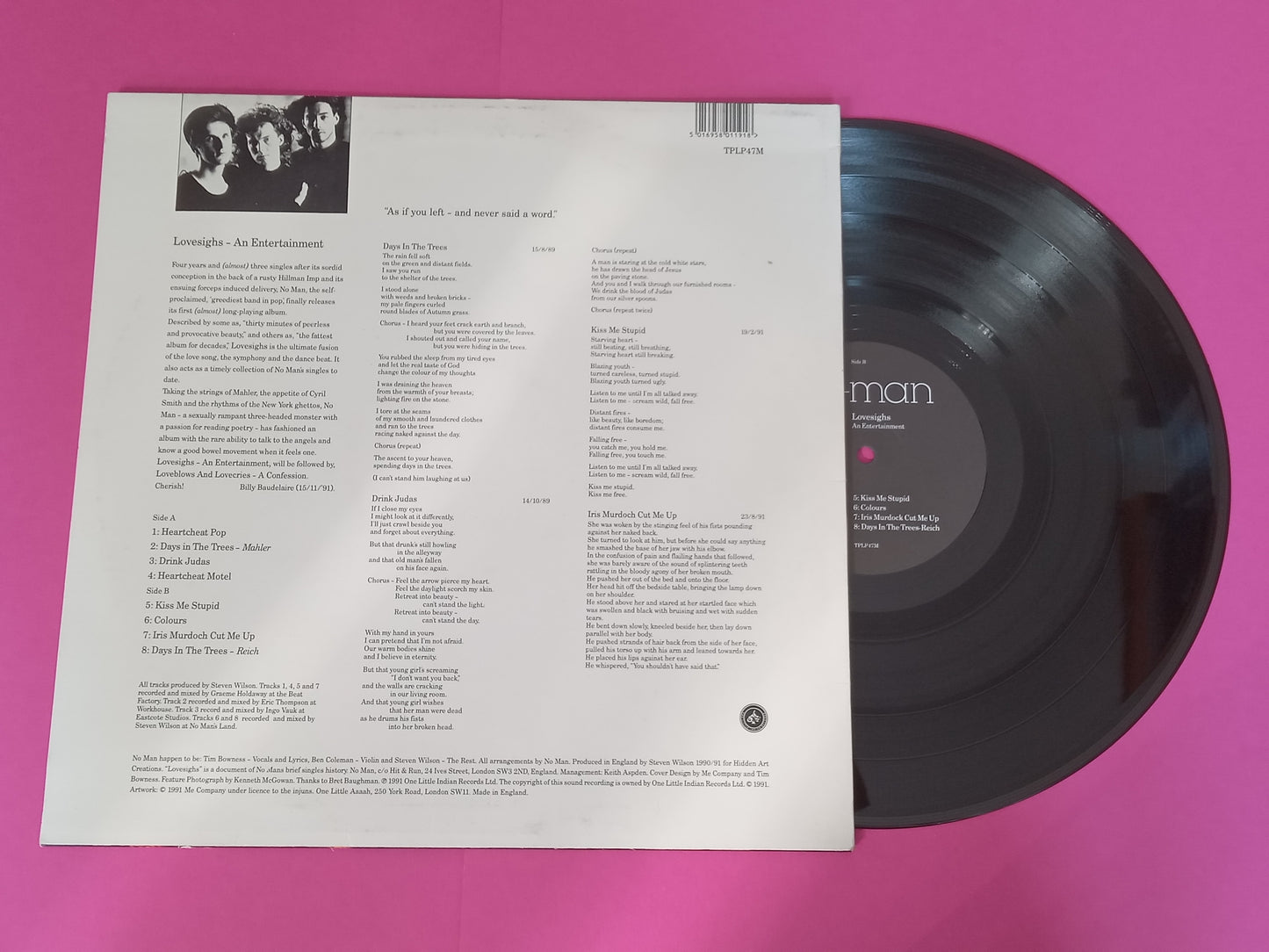 No-Man : Lovesighs - An Entertainment (LP, MiniAlbum)
