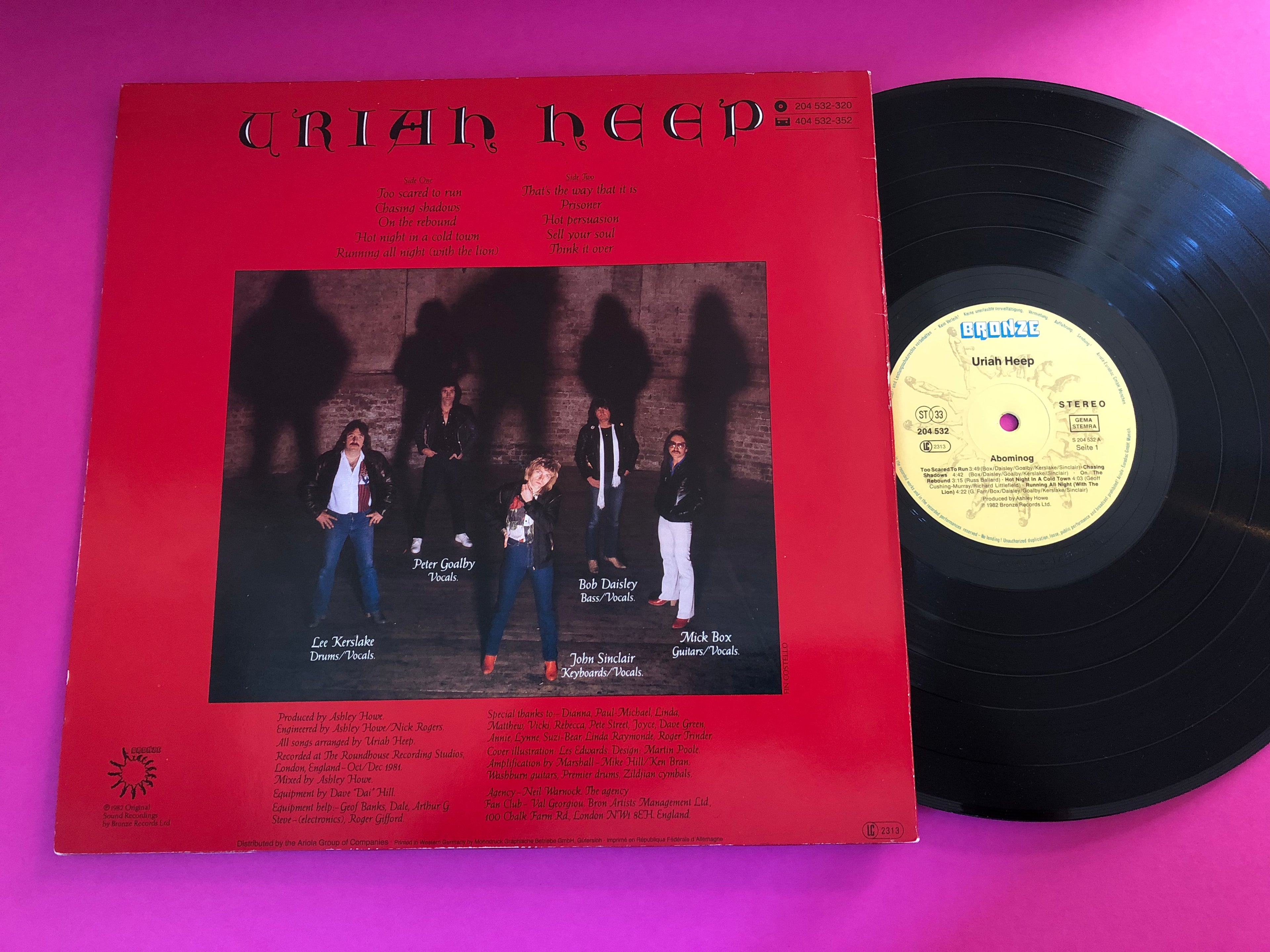 Uriah Heep : Abominog (LP,Album,Repress,Stereo)