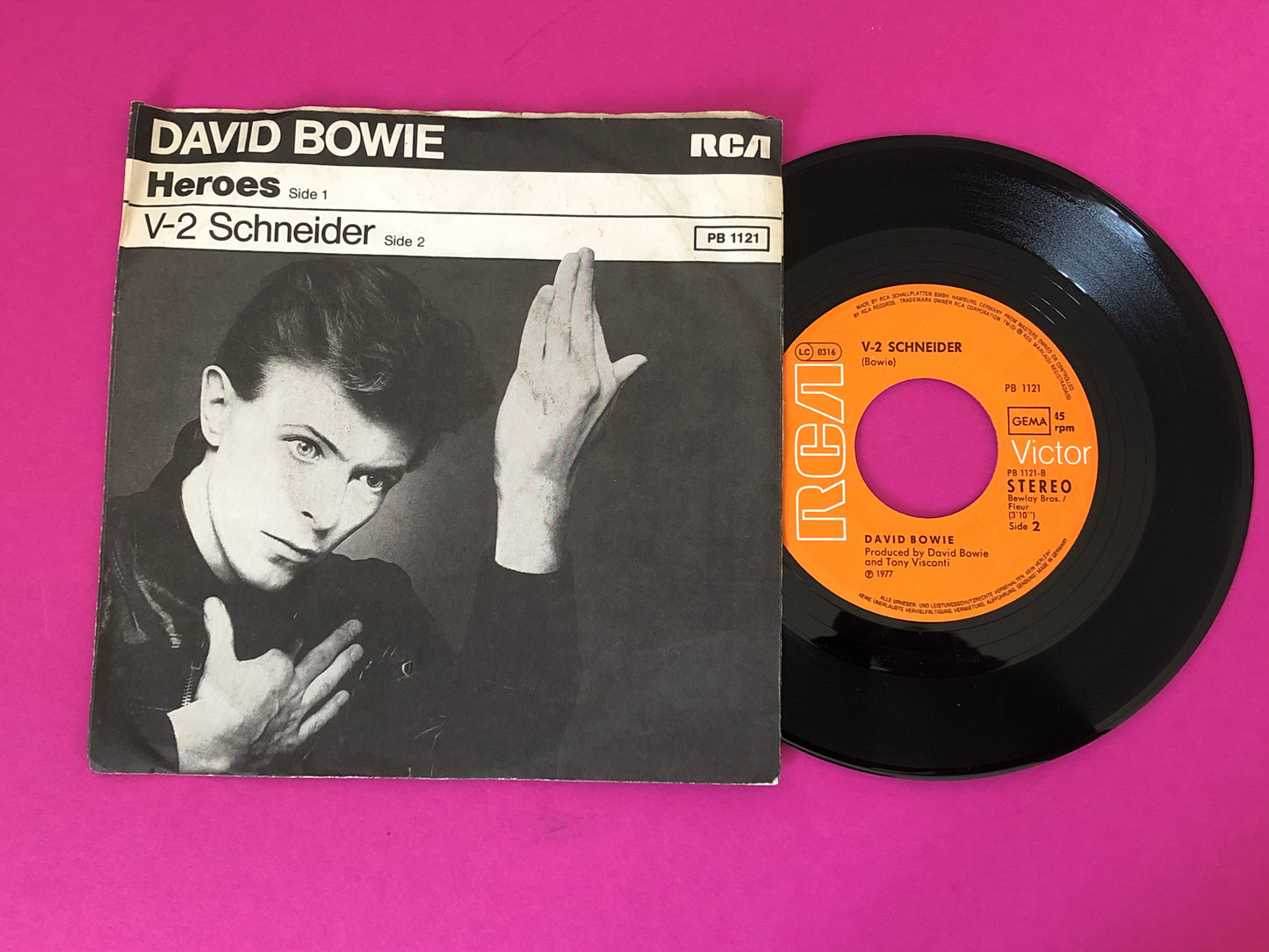David Bowie : Heroes (7",45 RPM,Single,Stereo)