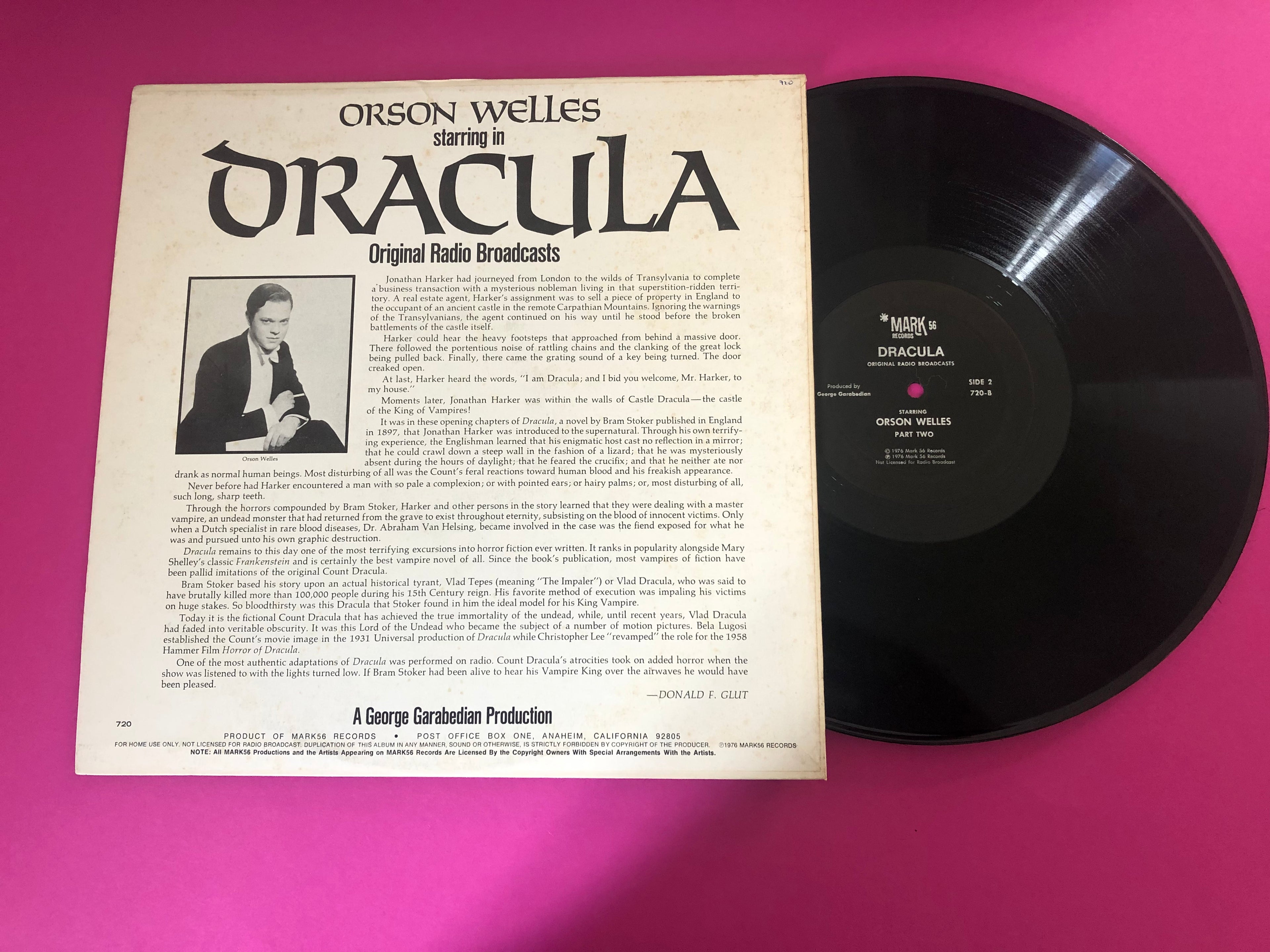 Orson Welles : Dracula (LP)