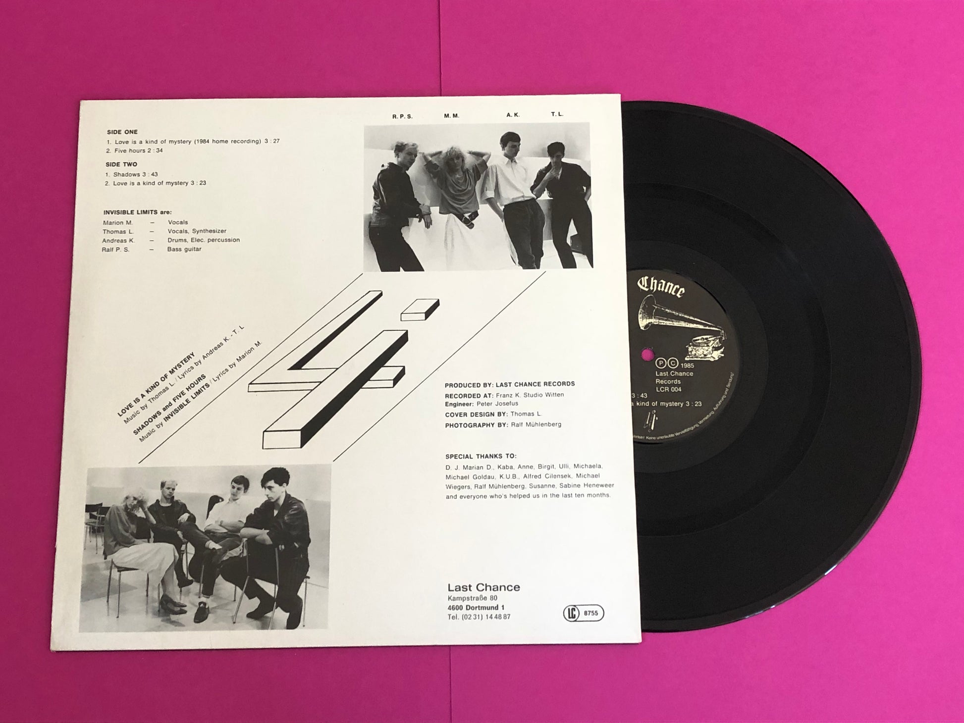 Invisible Limits : Love Is A Kind Of Mystery (12", Maxi, 1st)