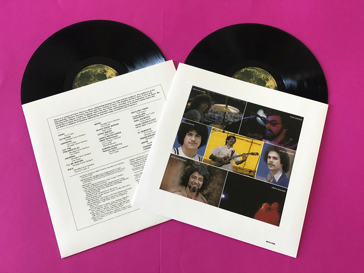 Santana : Moonflower (2xLP, Album, RE, RM, 180)