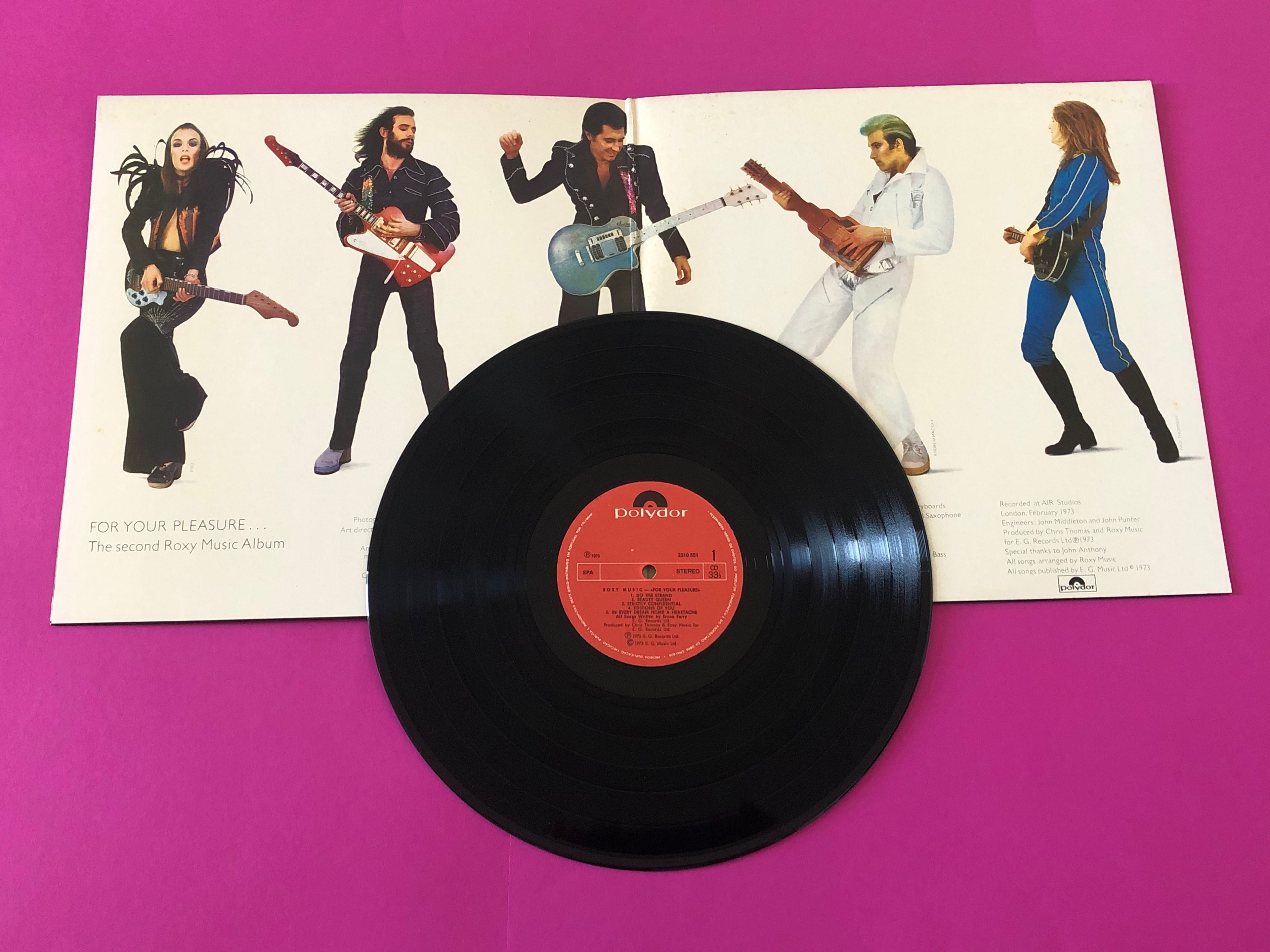 Roxy Music : For Your Pleasure (LP, Album, RE, Gat)
