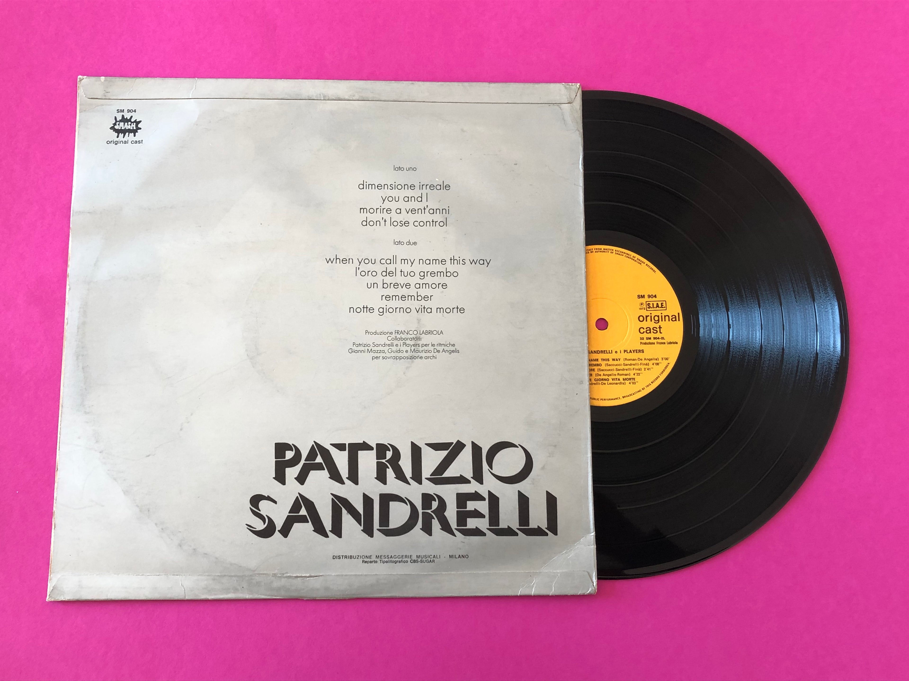 Patrizio Sandrelli : Patrizio Sandrelli (LP, Album)