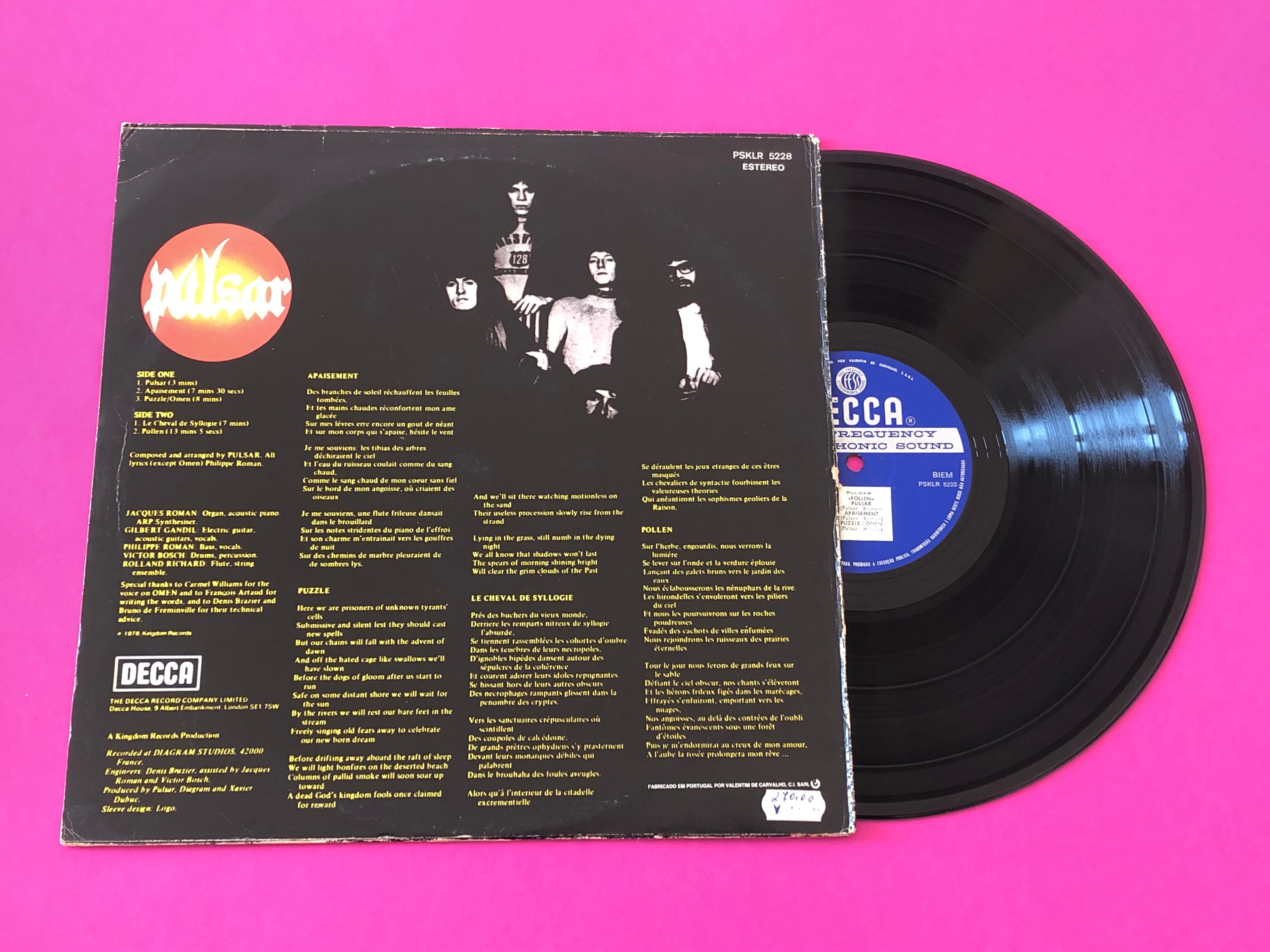 Pulsar (9) : Pollen (LP,Album,Stereo)