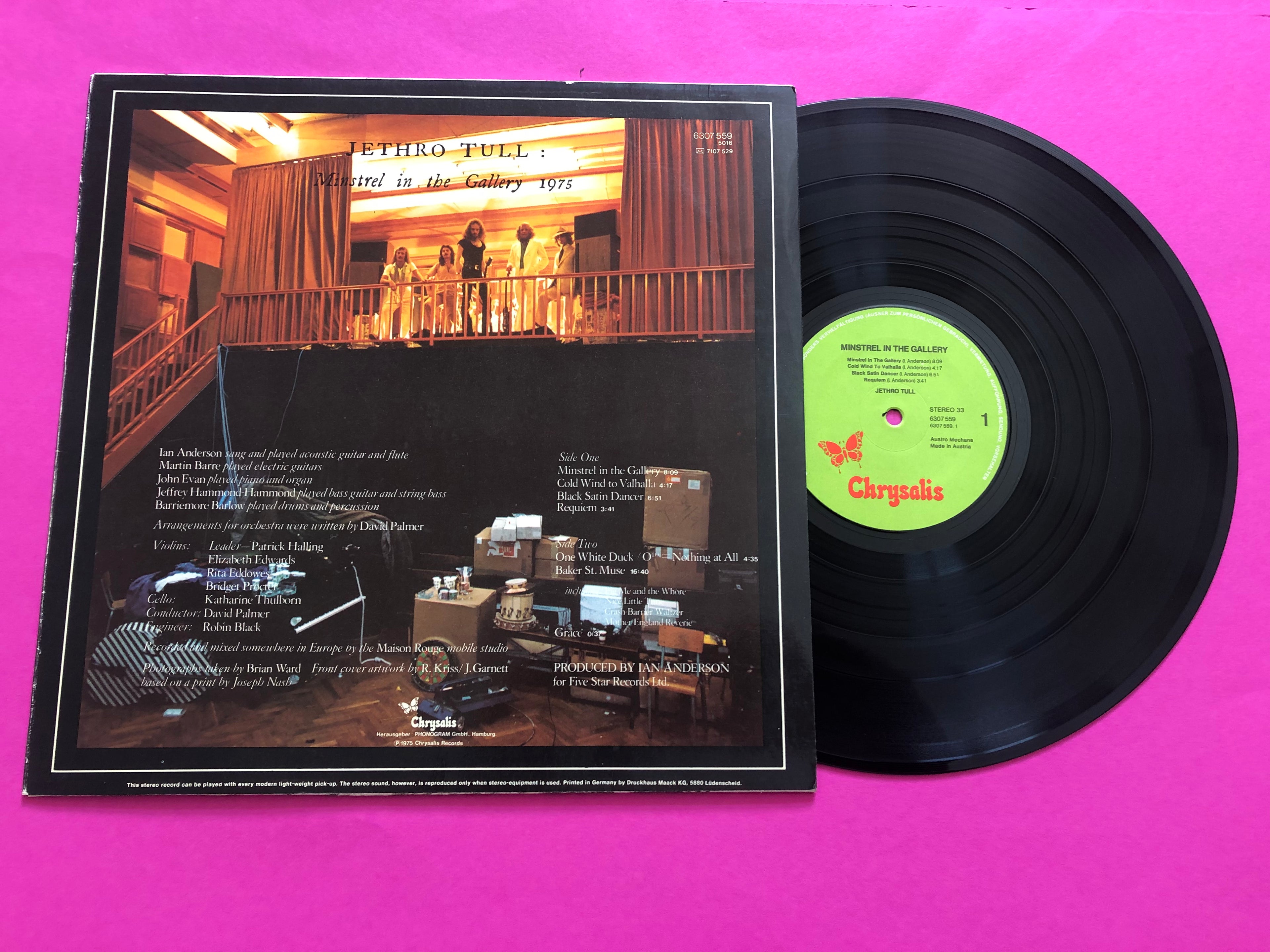 Jethro Tull : Minstrel In The Gallery (LP,Album,Stereo)