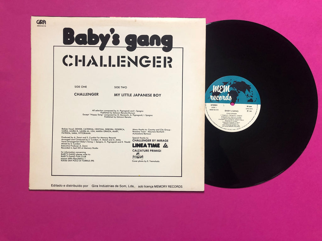 Baby's Gang : Challenger / My Little Japanese Boy (12",45 RPM,Maxi-Single,Stereo)