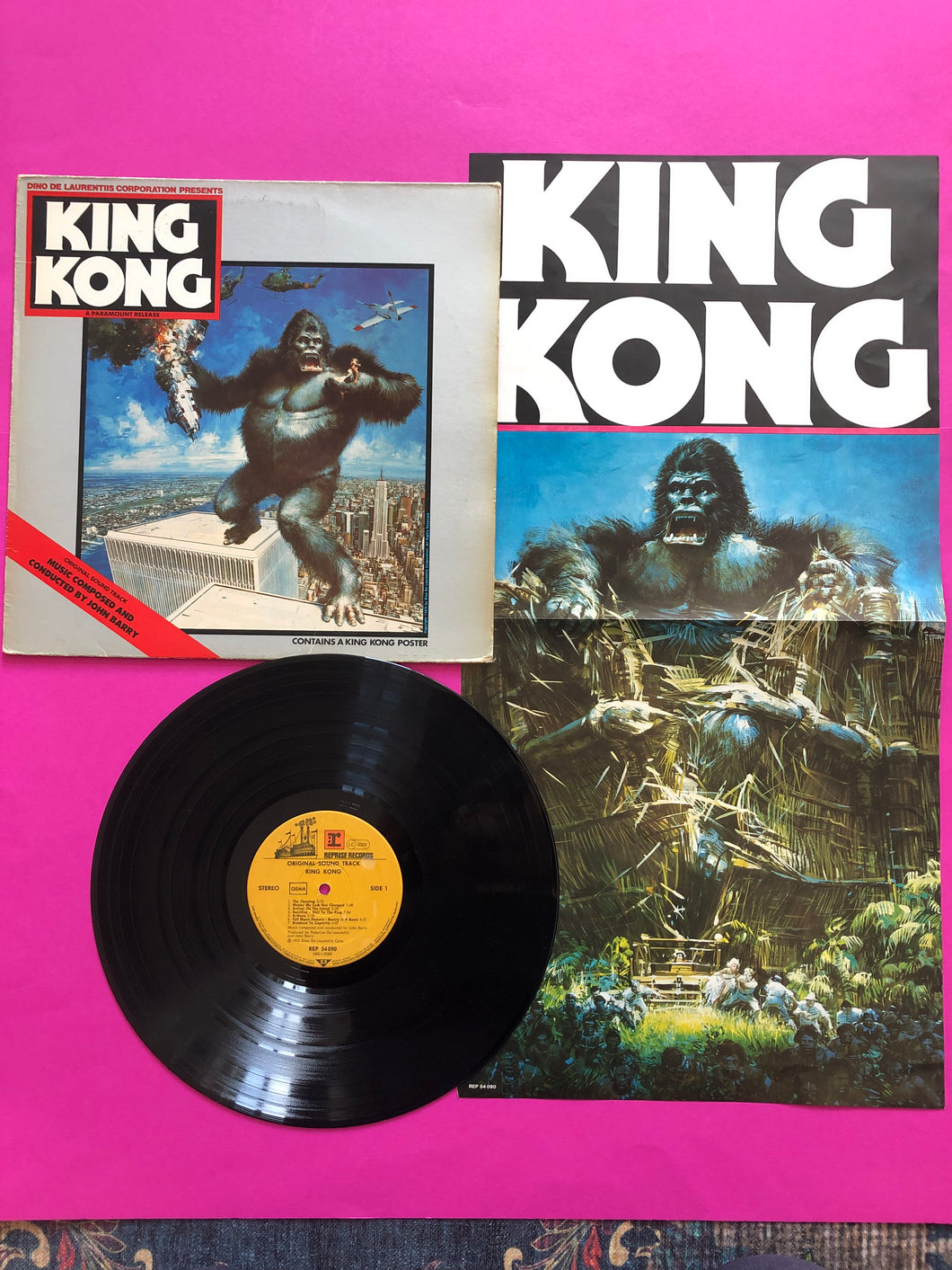John Barry : King Kong (Original Sound Track) (LP,Album,Stereo)