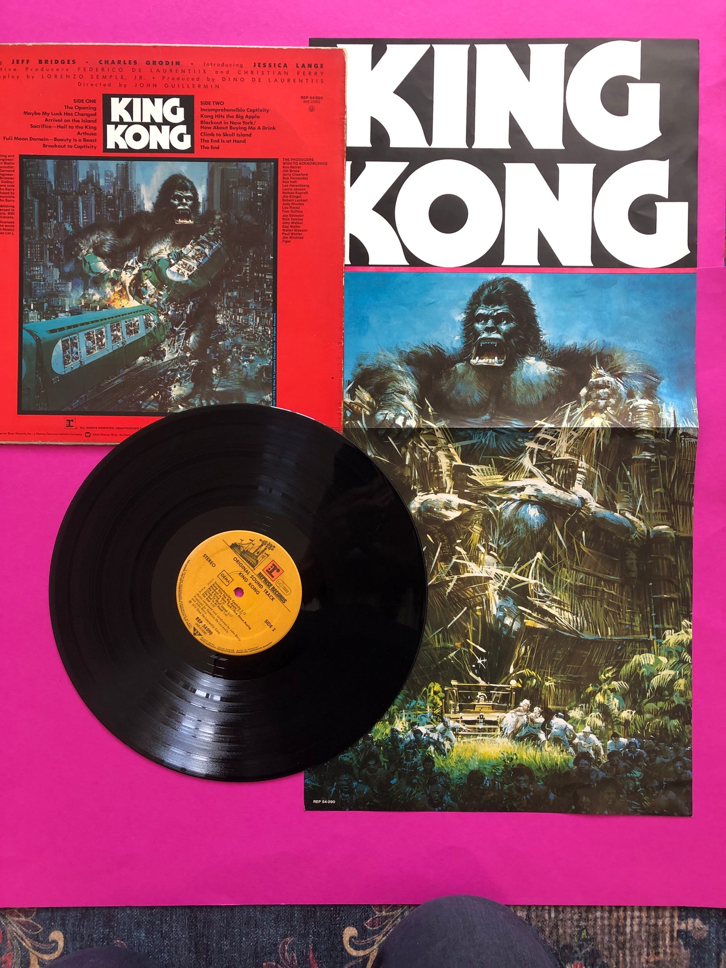 John Barry : King Kong (Original Sound Track) (LP,Album,Stereo)