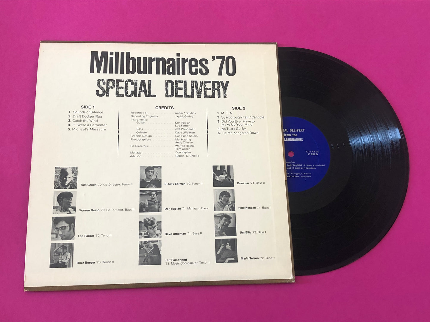 The Millburnaires : Special Delivery (LP)