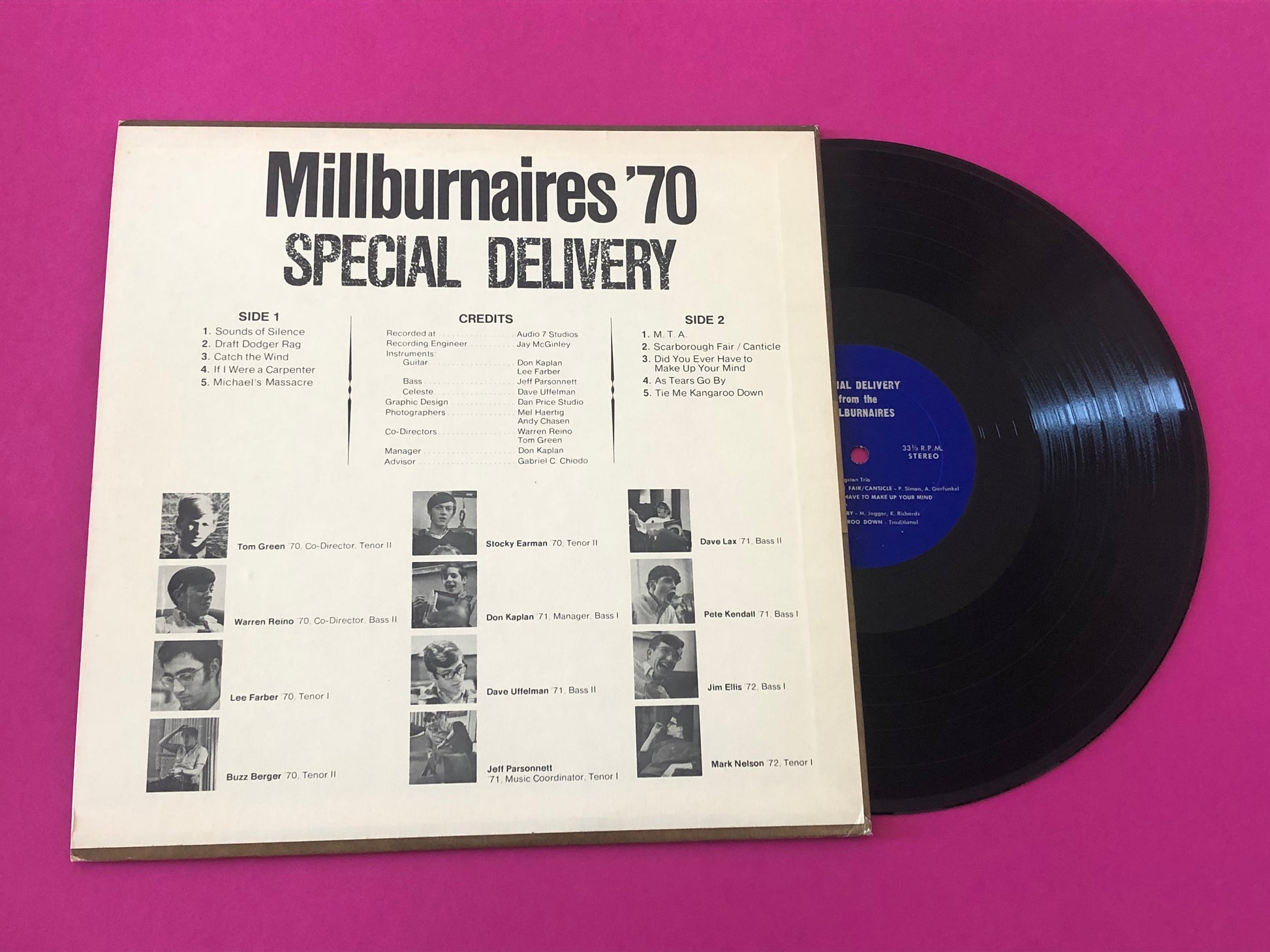 The Millburnaires : Special Delivery (LP)
