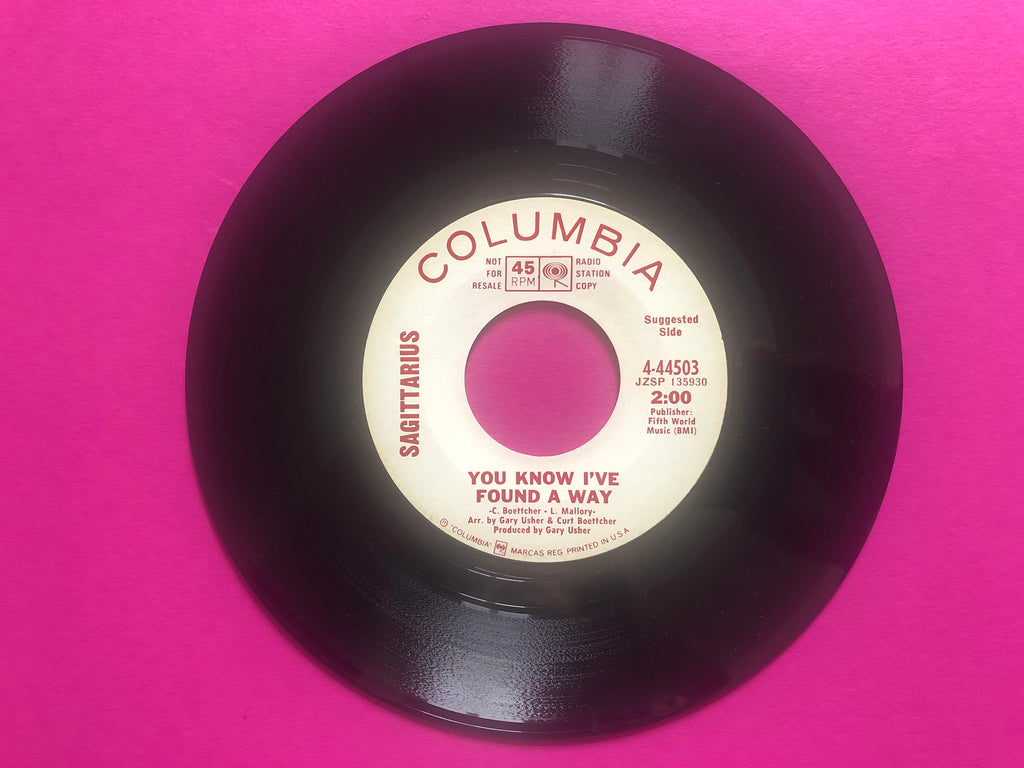 Sagittarius (2) : You Know I've Found A Way / The Truth Is Not Real (7",45 RPM,Single,Promo)