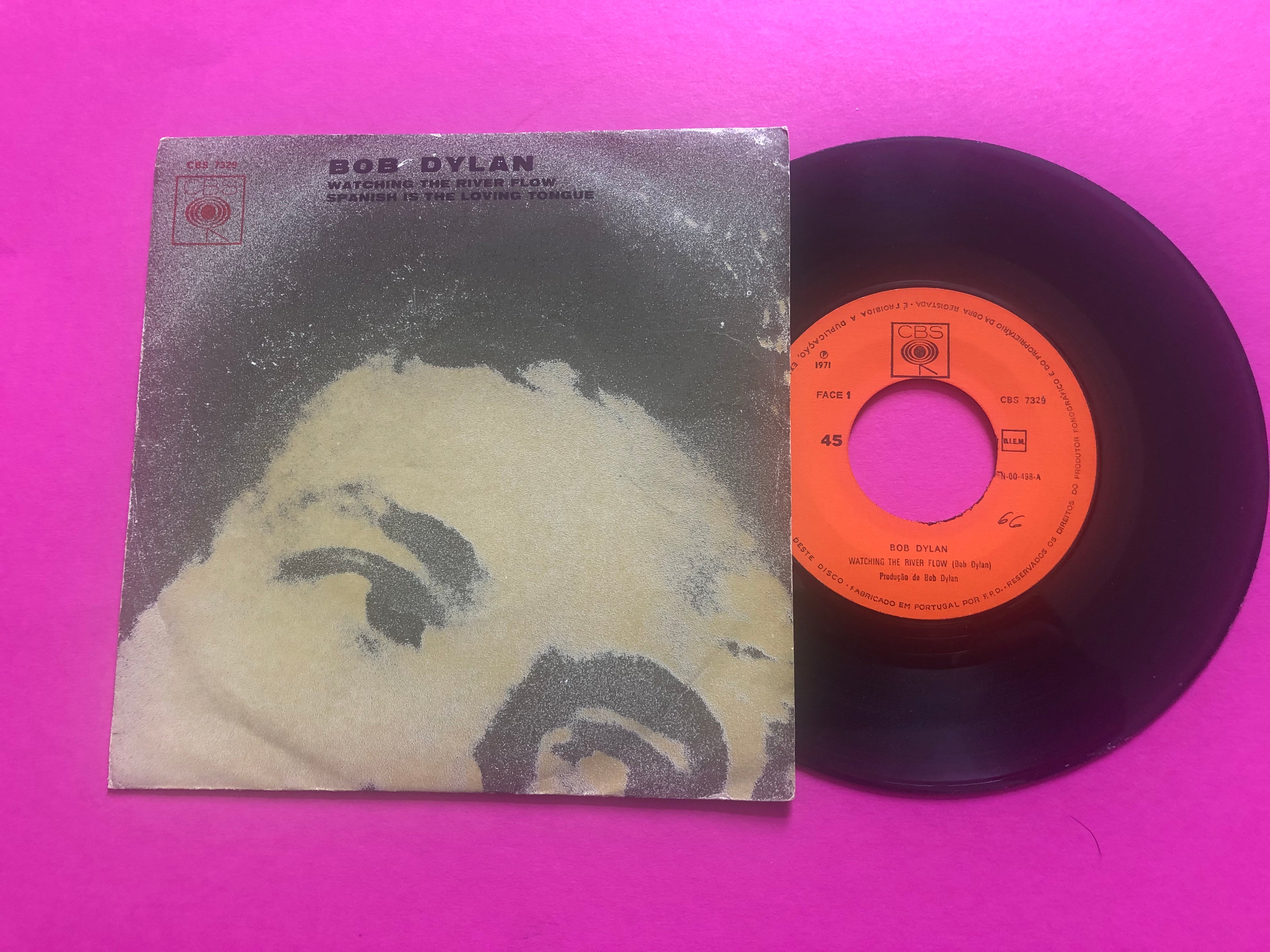 Bob Dylan : Watching The River Flow (7",Single)