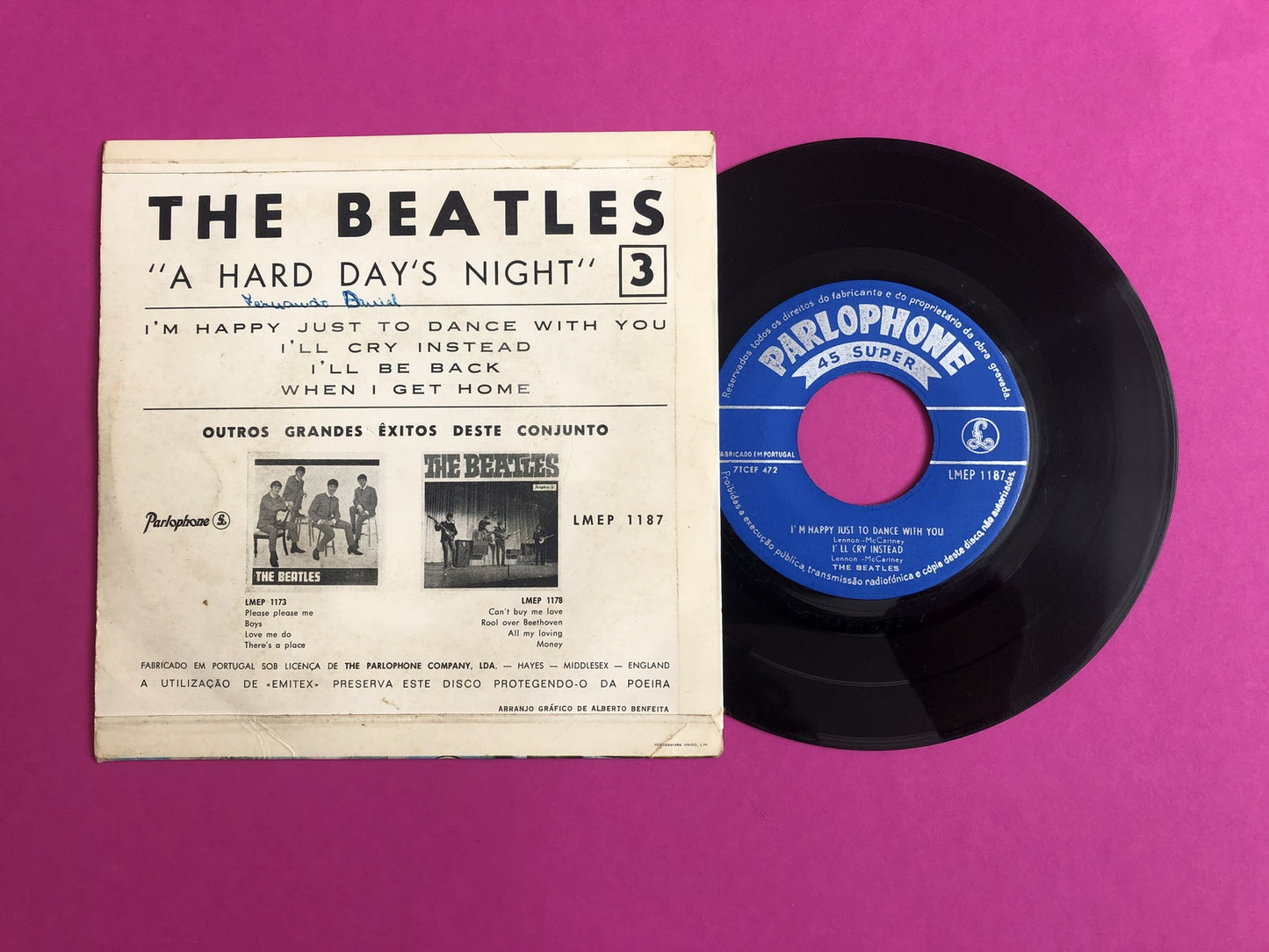 Beatles, The : A Hard Day's Night 3 (7",45 RPM,EP)