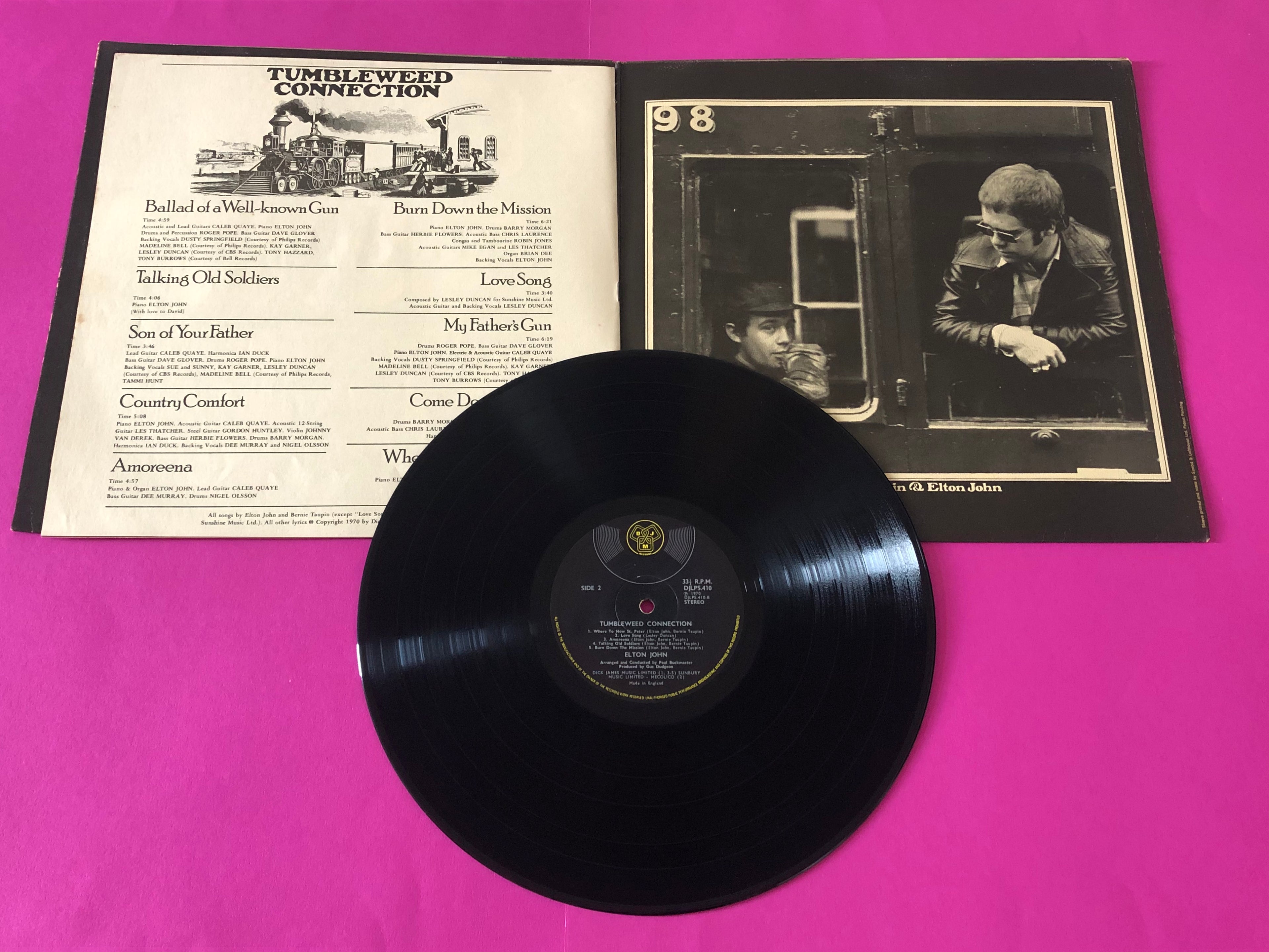 Elton John : Tumbleweed Connection (LP, Album, Gat)
