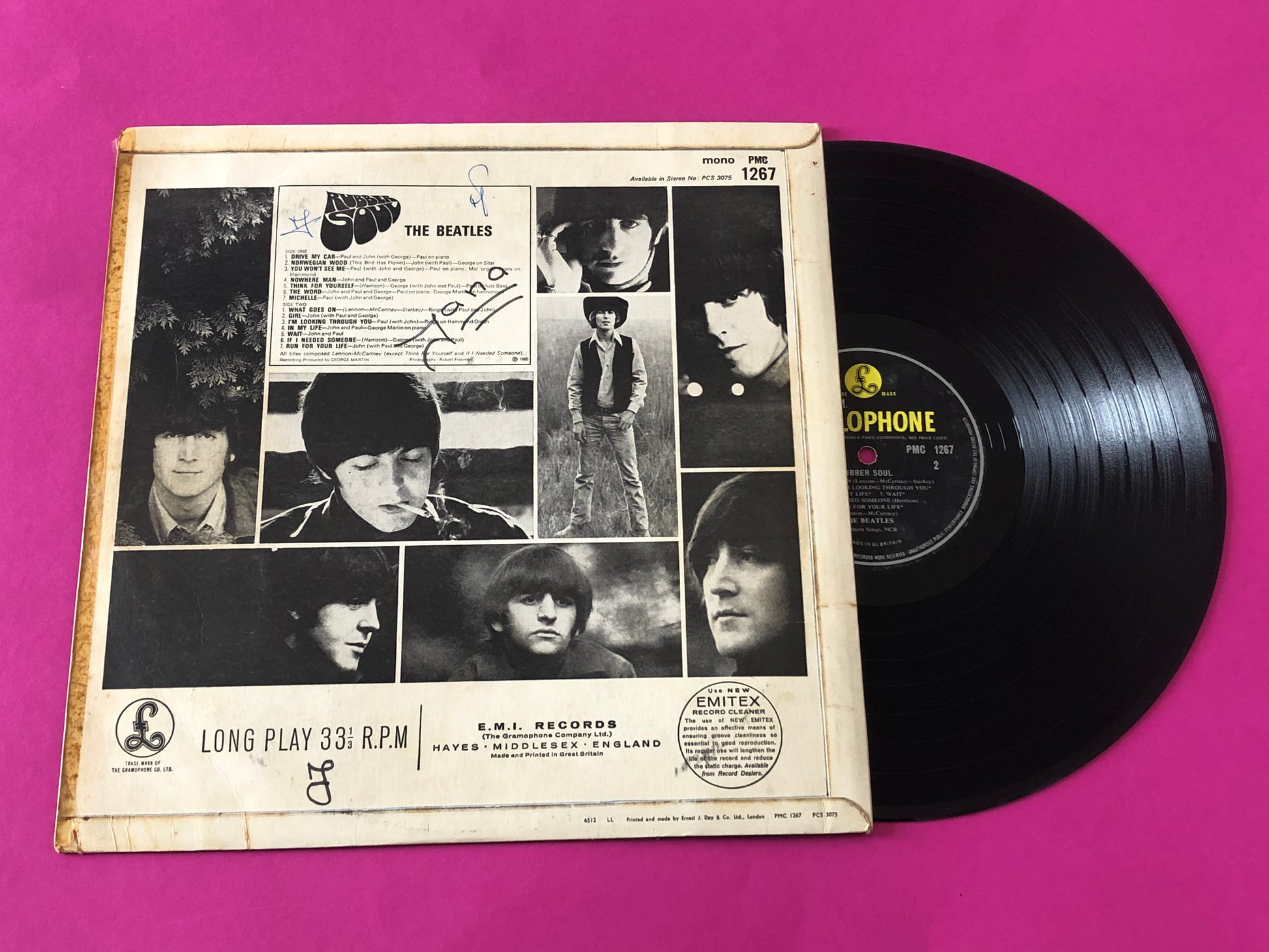 The Beatles : Rubber Soul (LP, Album, Mono, Lou)