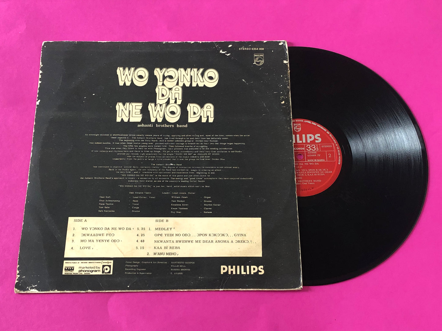 Ashanti Brothers Band : Wo Yɔnko Da Ne Wo Da (LP, Album)