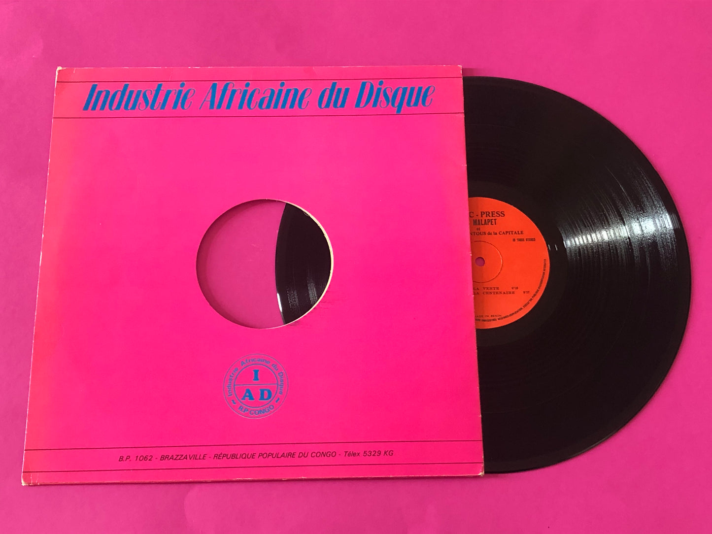 Nino Dieudonne Malapet Et L' Orchestre Les Bantous De La Capitale : Spécial Centenaire De Brazzaville 1880-1980 (LP)