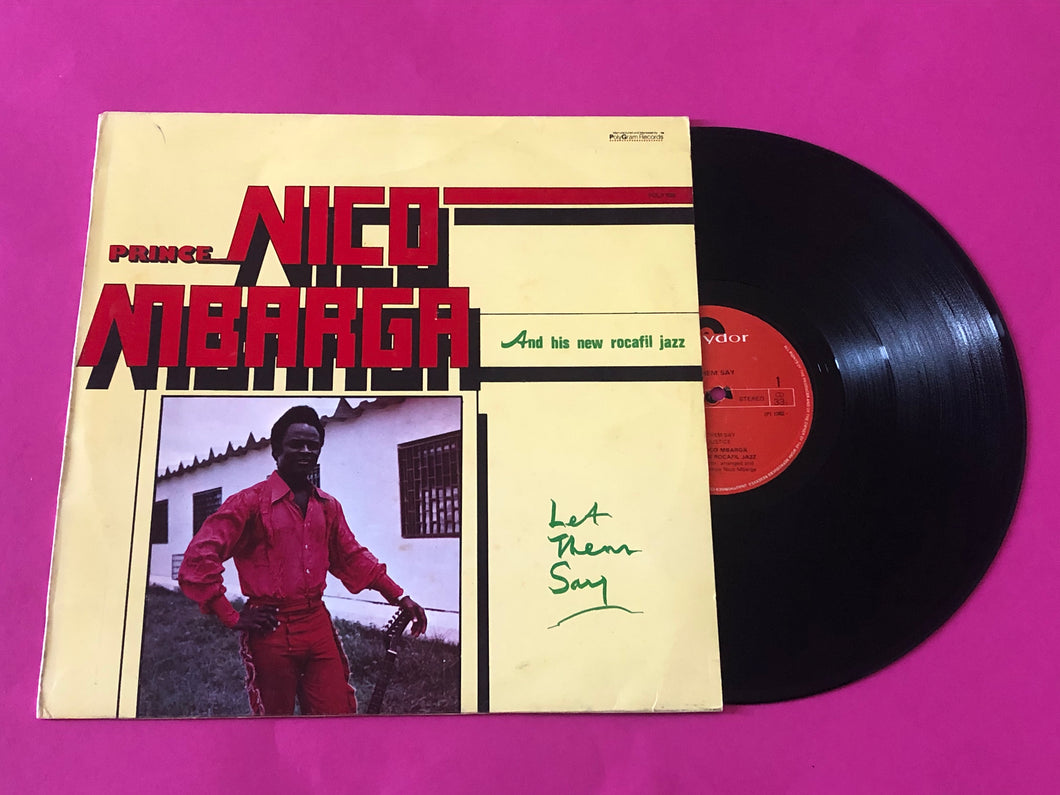 Prince Nico Mbarga And Rocafil Jazz : Let Them Say (LP, Album)