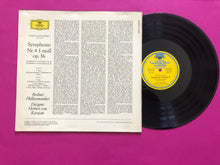 Load image into Gallery viewer, Pyotr Ilyich Tchaikovsky, Berliner Philharmoniker · Herbert von Karajan : Symphonie Nr. 4 F-moll Op. 36 (LP,Stereo)
