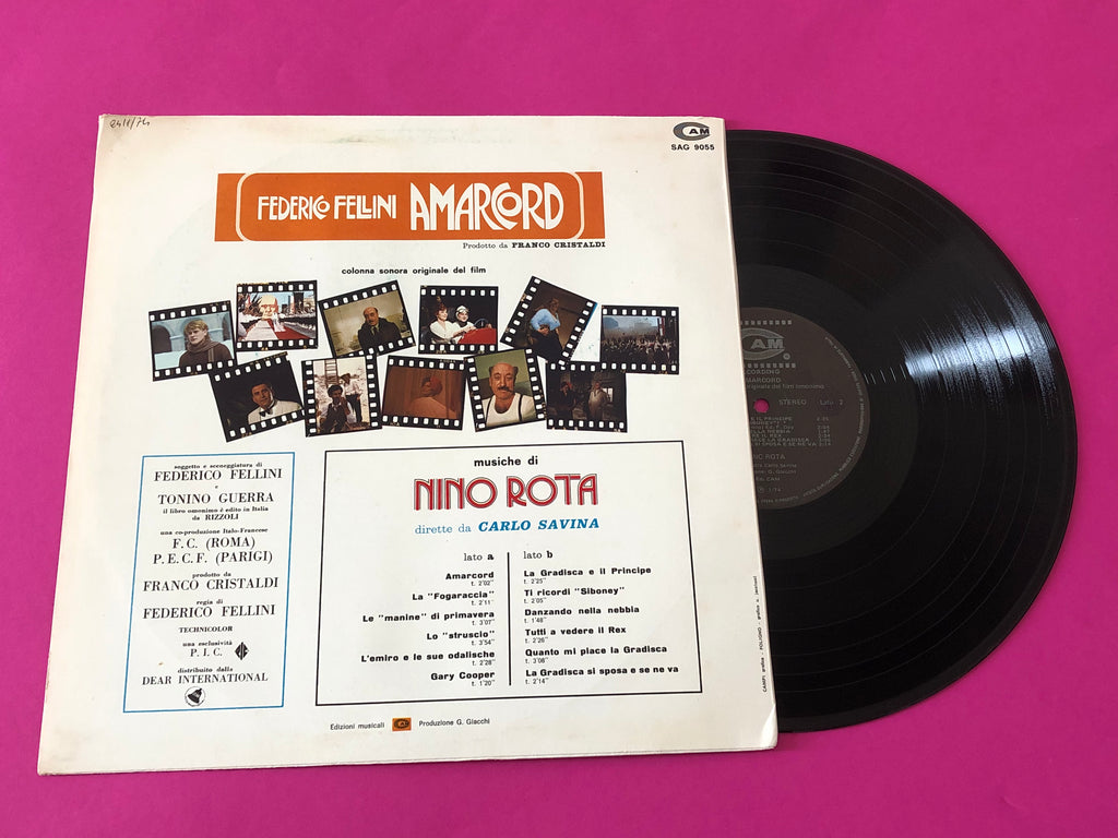 Nino Rota : Amarcord (Colonna Sonora Originale Del Film) (LP, Album)
