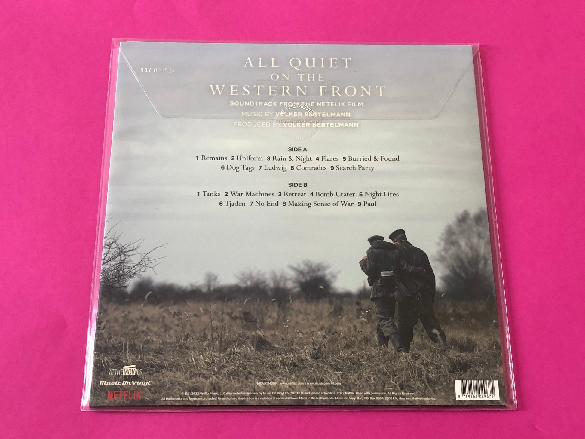Volker Bertelmann : All Quiet On The Western Front (LP, Album, Ltd, Num, Smo)