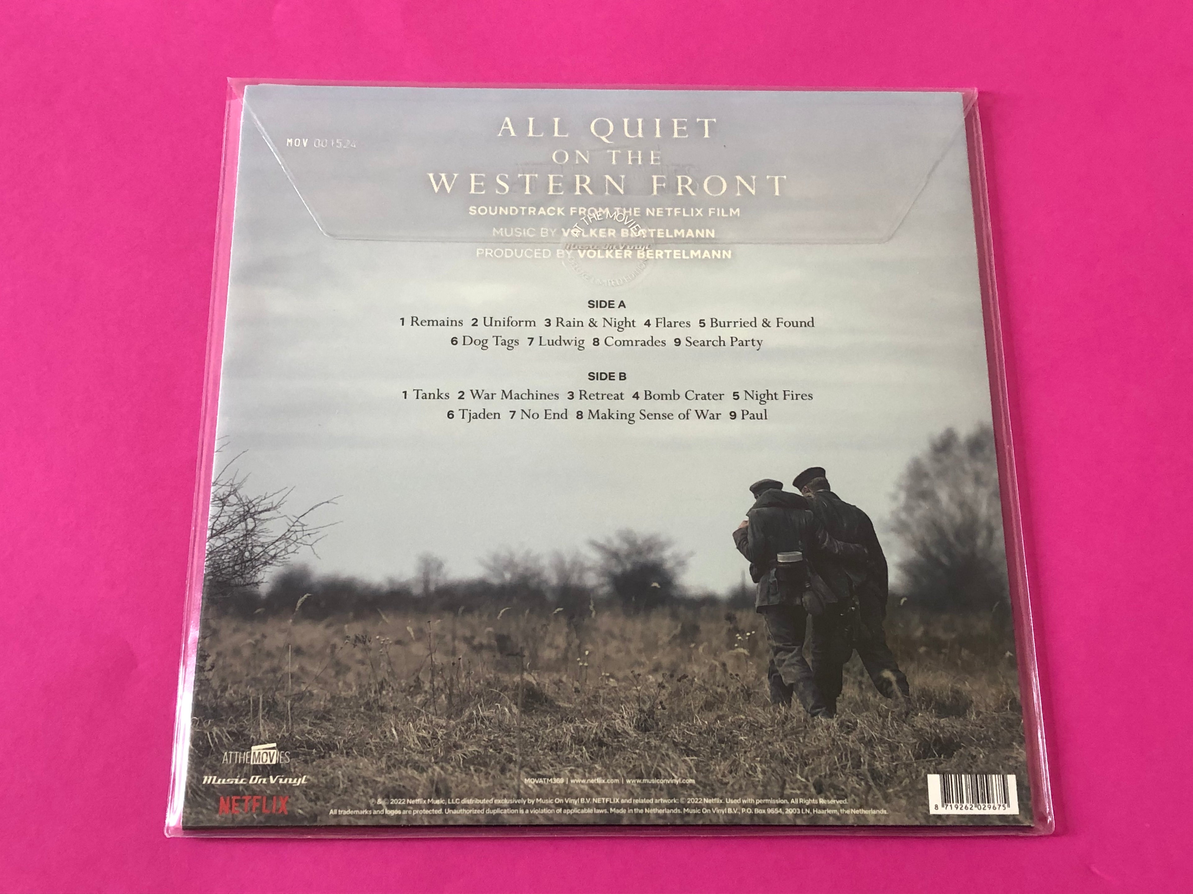 Volker Bertelmann : All Quiet On The Western Front (LP, Album, Ltd, Num, Smo)