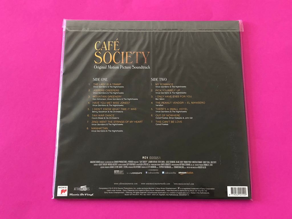 Various : Café Society (Original Motion Picture Soundtrack) (LP, Ltd, Num, RE, Cle)