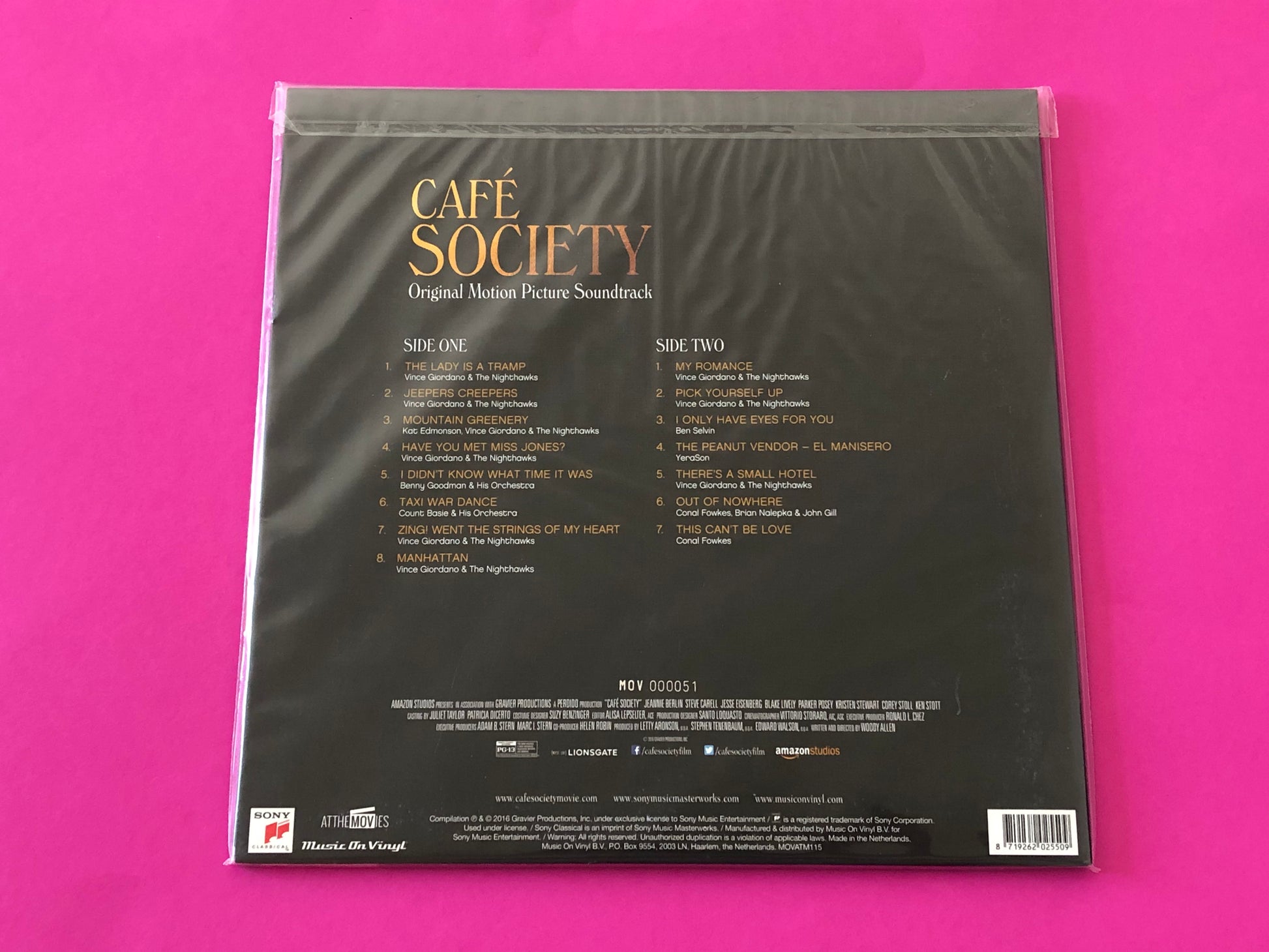 Various : Café Society (Original Motion Picture Soundtrack) (LP, Ltd, Num, RE, Cle)