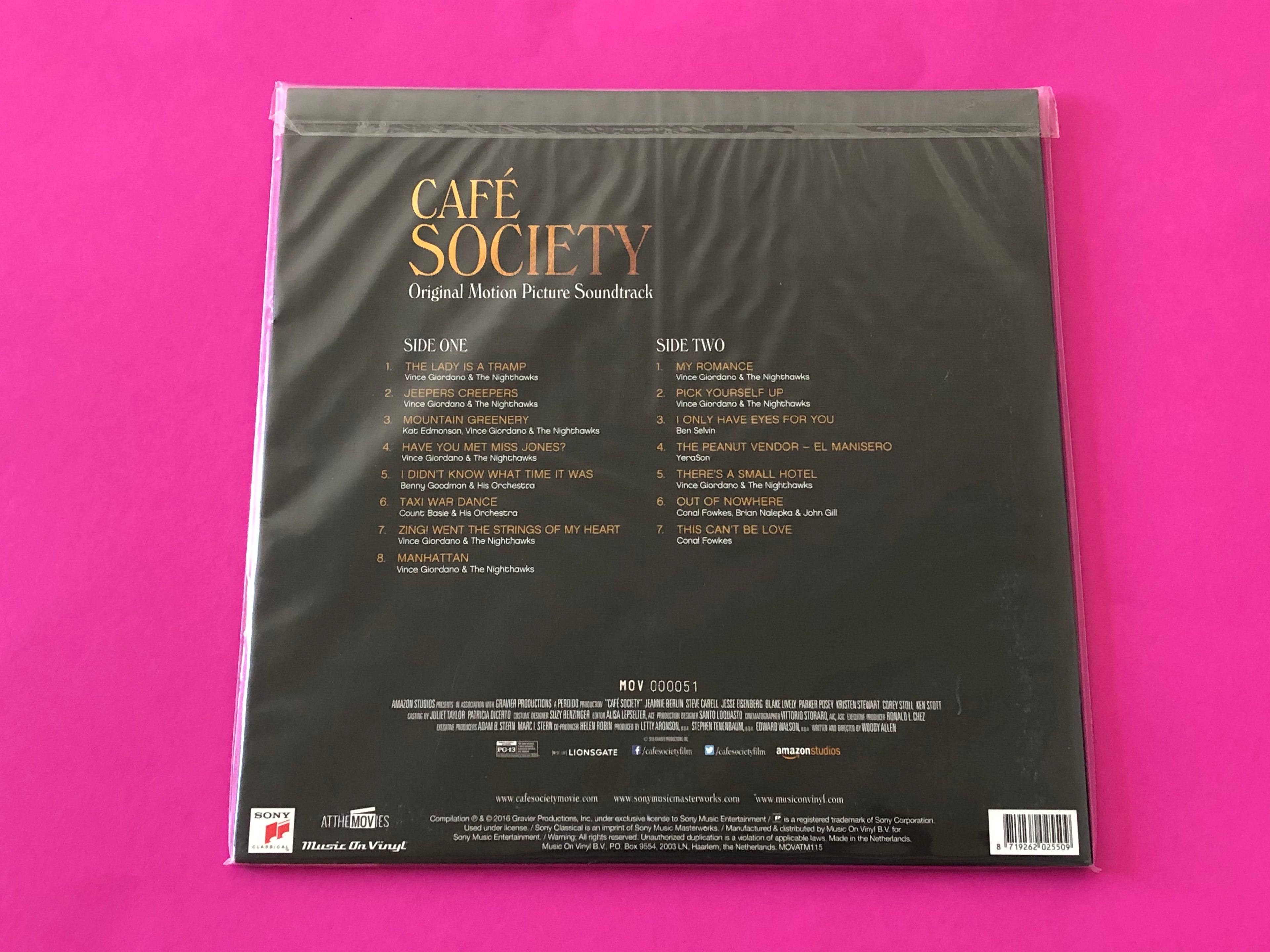 Various : Café Society (Original Motion Picture Soundtrack) (LP, Ltd, Num, RE, Cle)