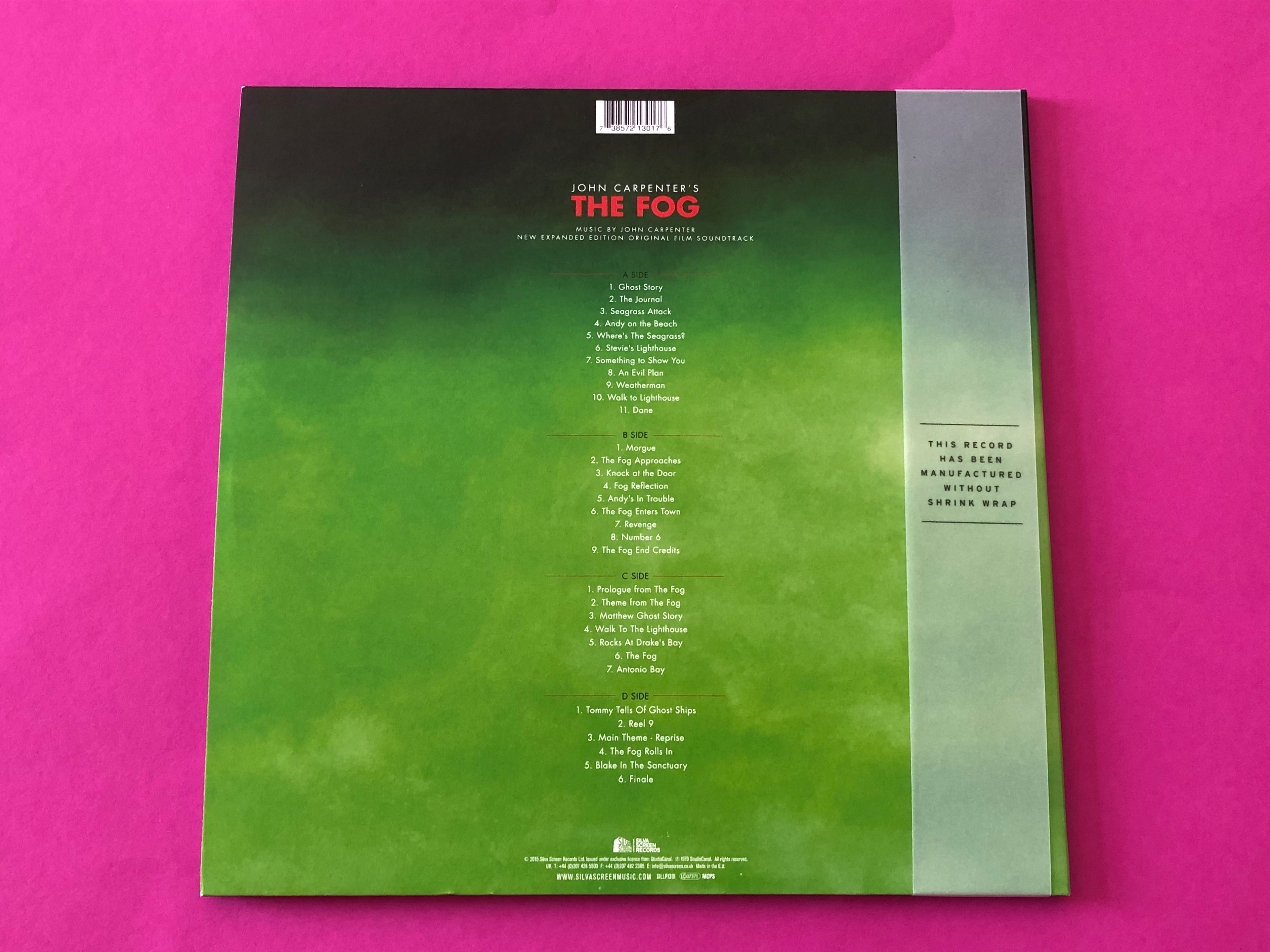 John Carpenter : The Fog (New Expanded Edition Original Film Soundtrack) (LP, Ltd, Whi + LP, Ltd, Gre)