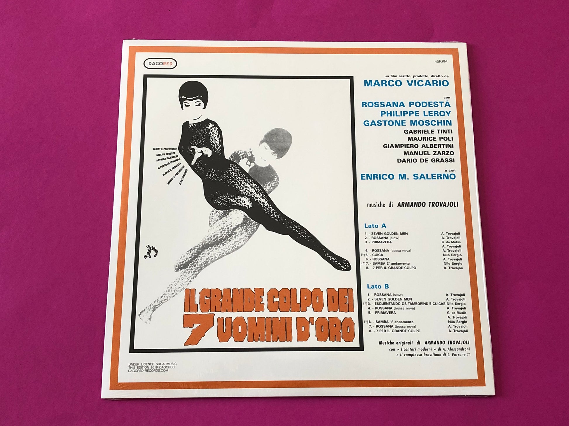 Armando Trovaioli : Il Grande Colpo Dei 7 Uomini D'Oro (LP, Album, Ltd, RE, Ora)