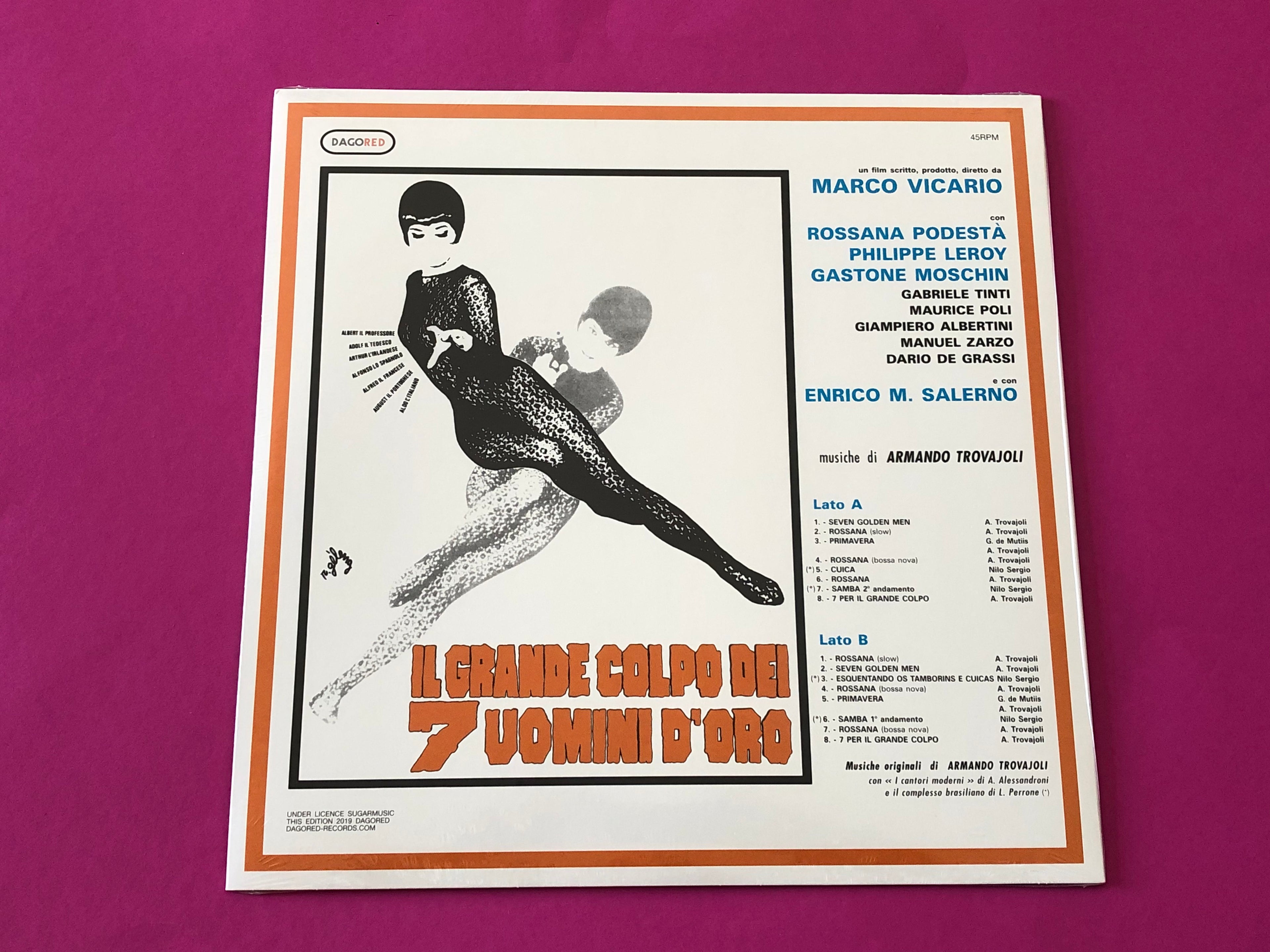 Armando Trovaioli : Il Grande Colpo Dei 7 Uomini D'Oro (LP, Album, Ltd, RE, Ora)