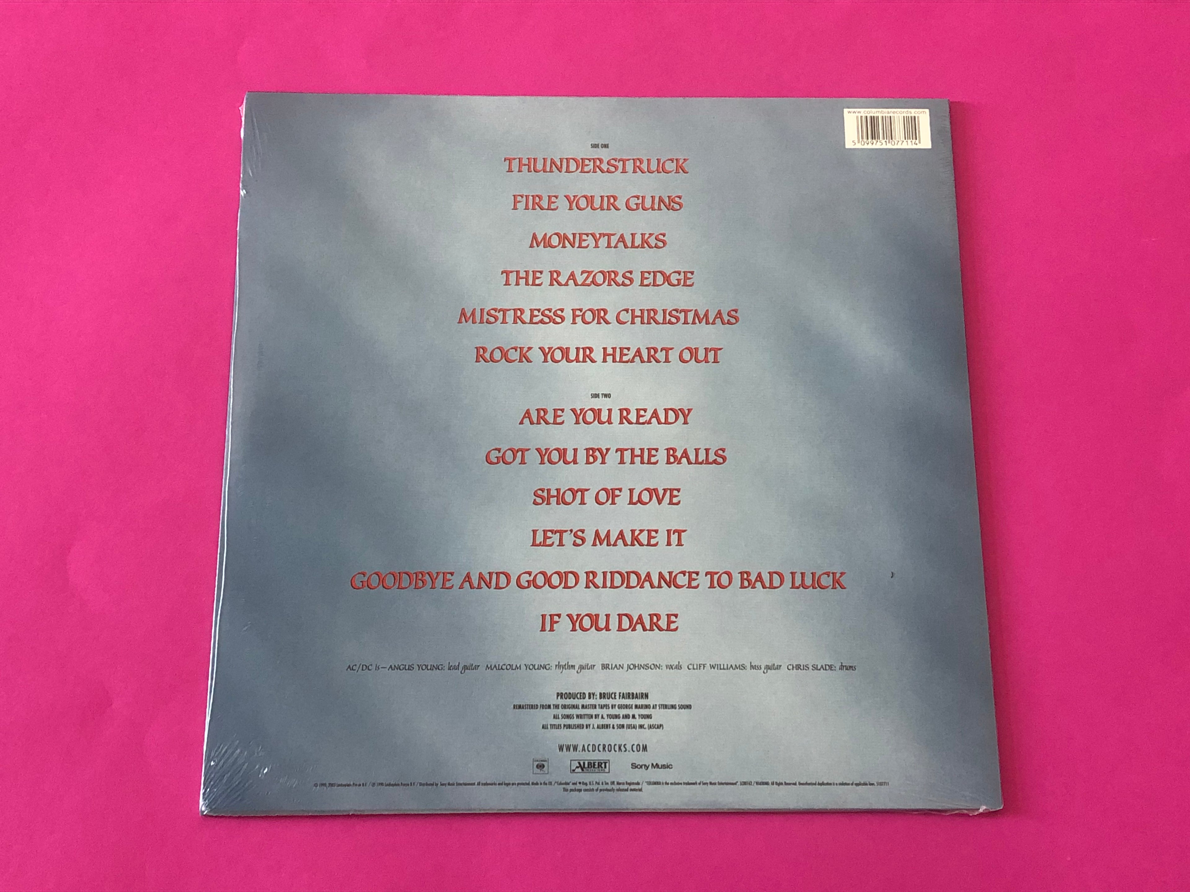 AC/DC : The Razors Edge (LP,Album,Reissue,Remastered,Stereo)