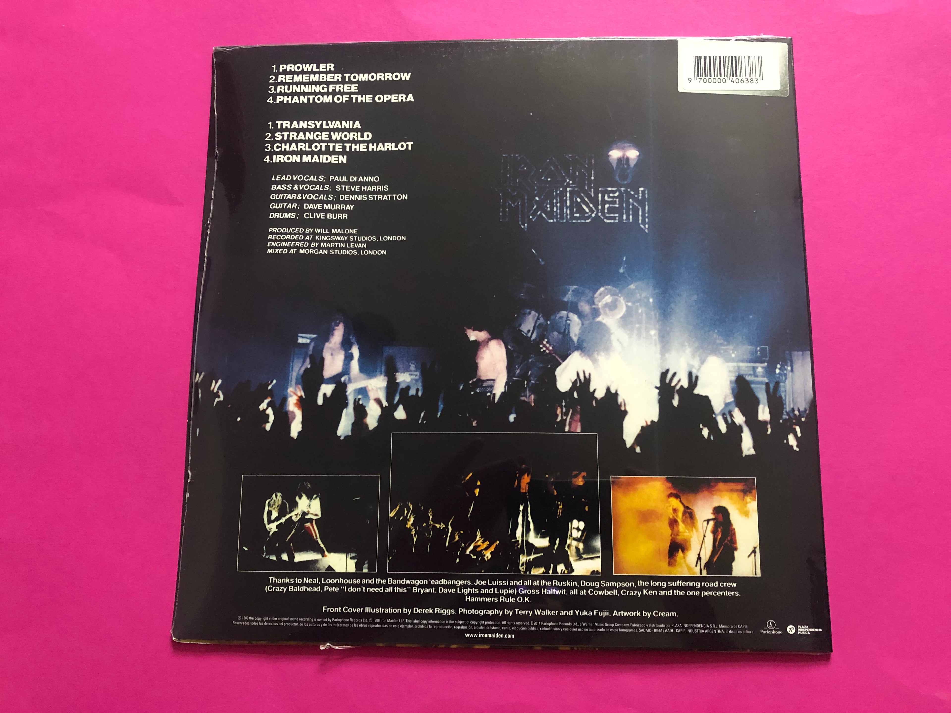 Iron Maiden : Iron Maiden (LP,Album,Reissue,Stereo)