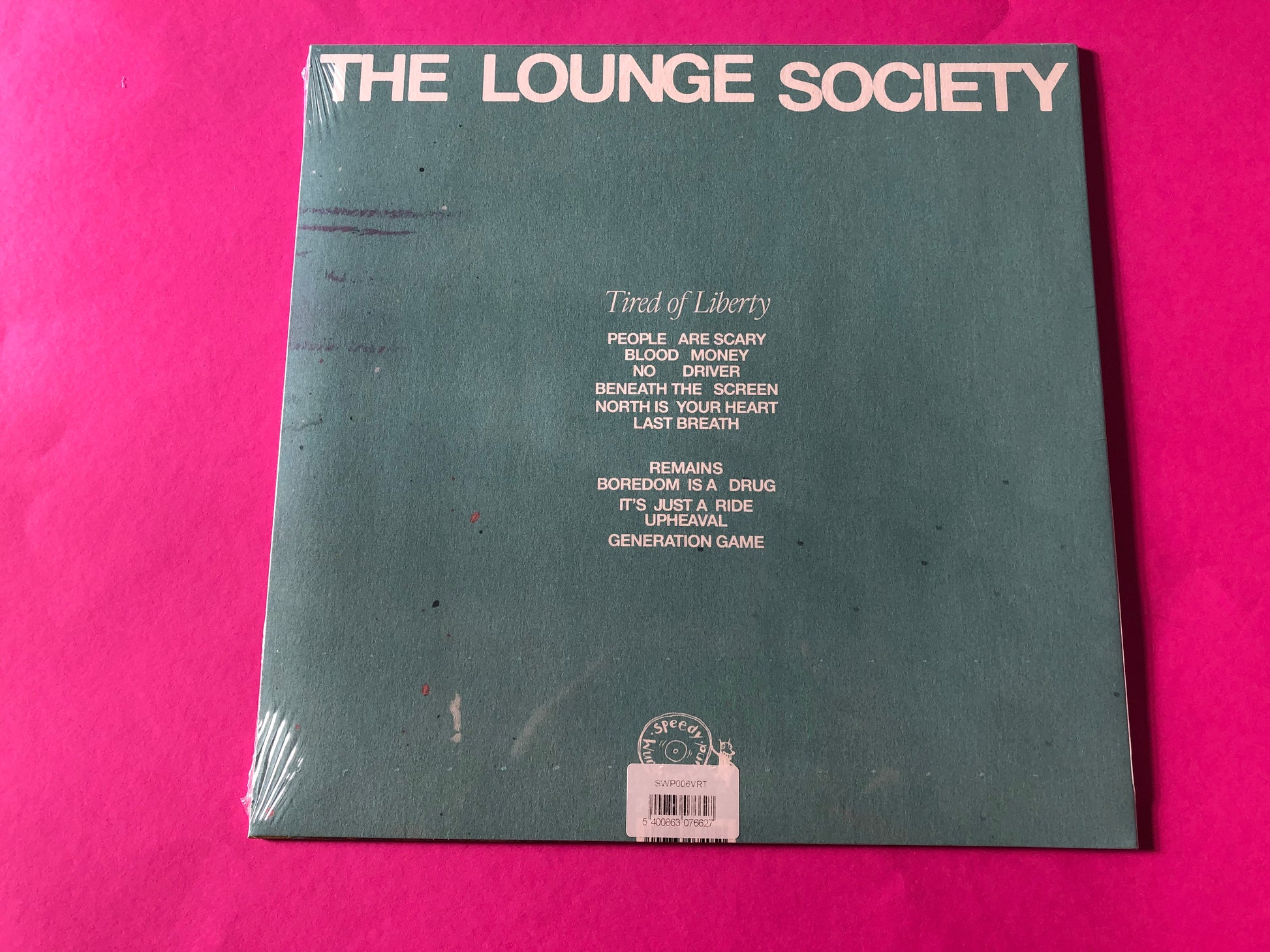 The Lounge Society : Tired Of Liberty (LP, Album, Ltd, Vio + Flexi, S/Sided, Single, Yel)