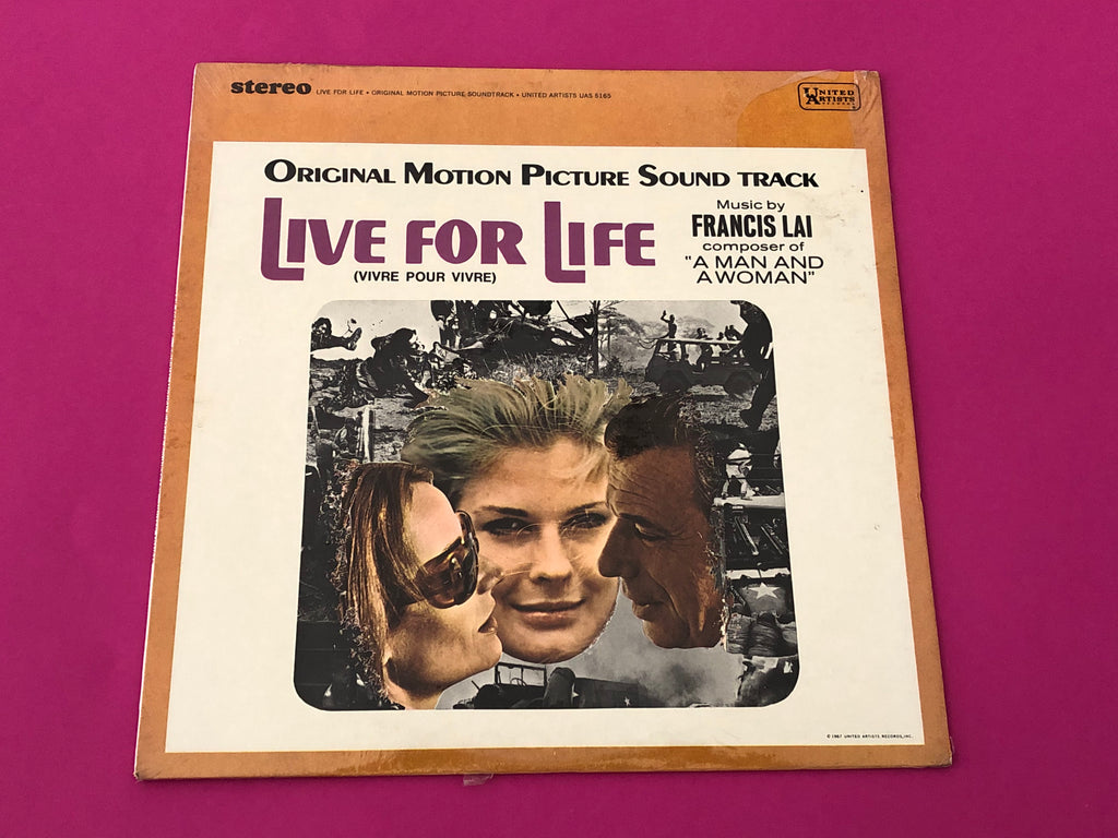 Francis Lai : Live For Life = Vivre Pour Vivre (Original Motion Picture Soundtrack) (LP, Album)