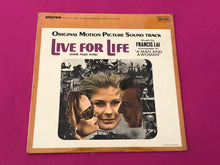 画像をギャラリービューアに読み込む, Francis Lai : Live For Life = Vivre Pour Vivre (Original Motion Picture Soundtrack) (LP, Album)
