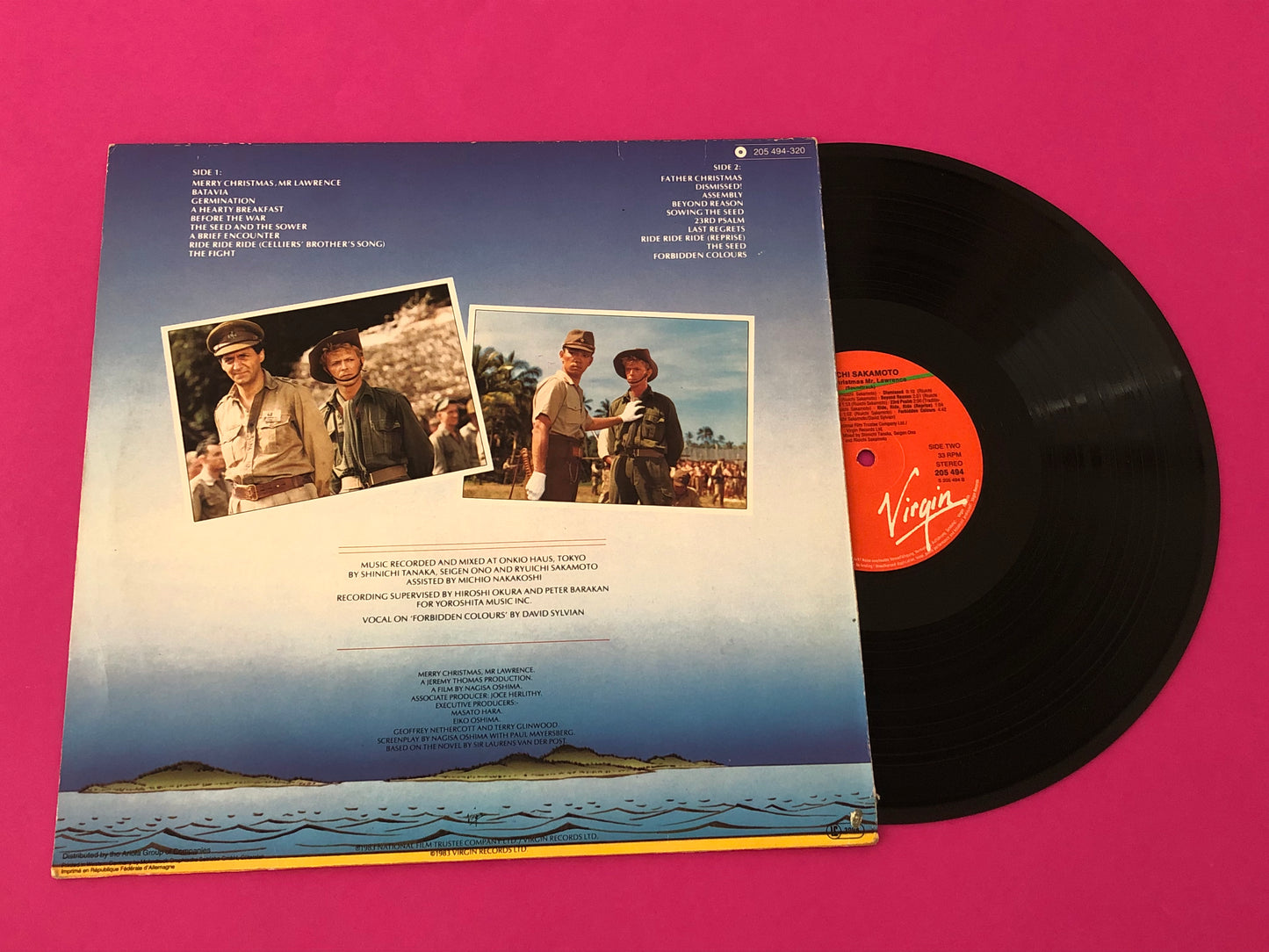 Ryuichi Sakamoto : Merry Christmas Mr. Lawrence (LP, Album, MP)