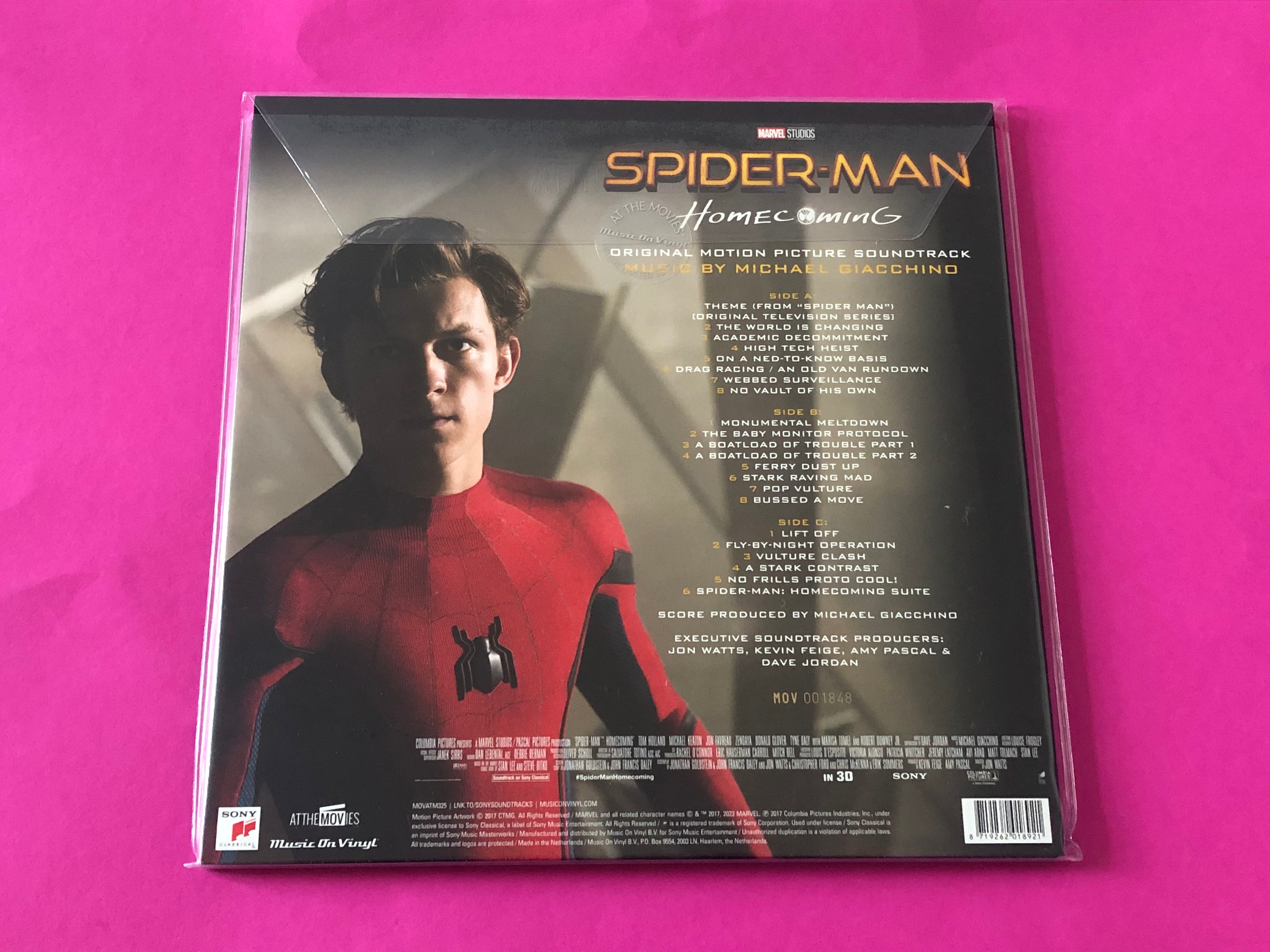 Michael Giacchino : Spider-Man: Homecoming (Original Motion Picture Soundtrack) (LP, Blu + LP, Etch, Blu + Album, Ltd, Num)
