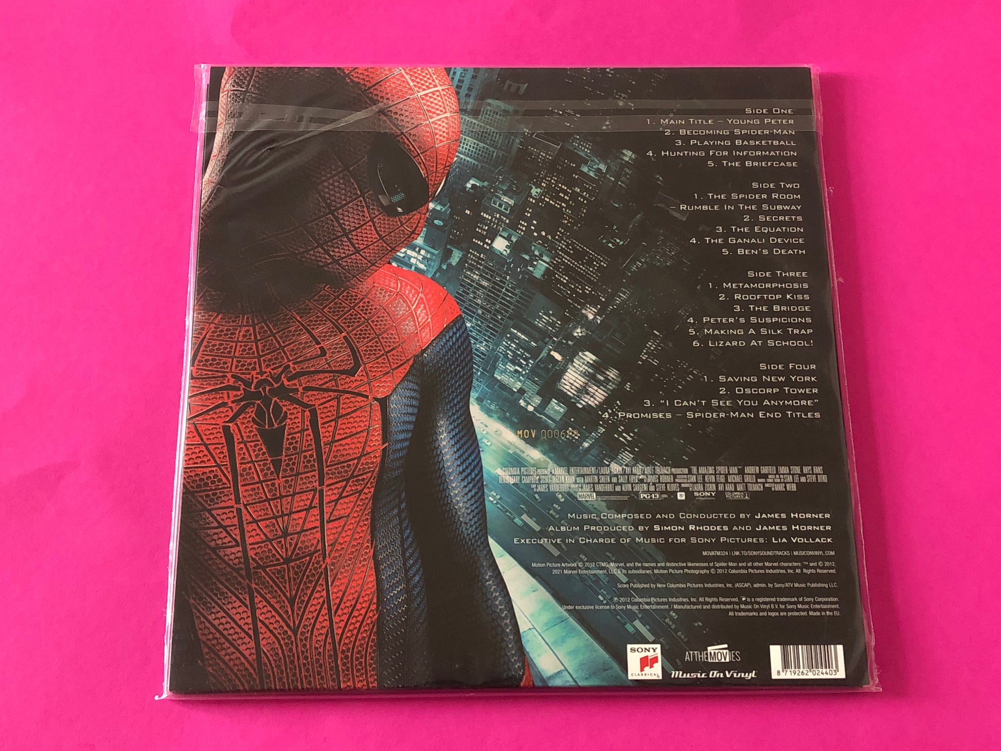 James Horner : The Amazing Spider-Man (2xLP, Ltd, Num, RE, Blu)