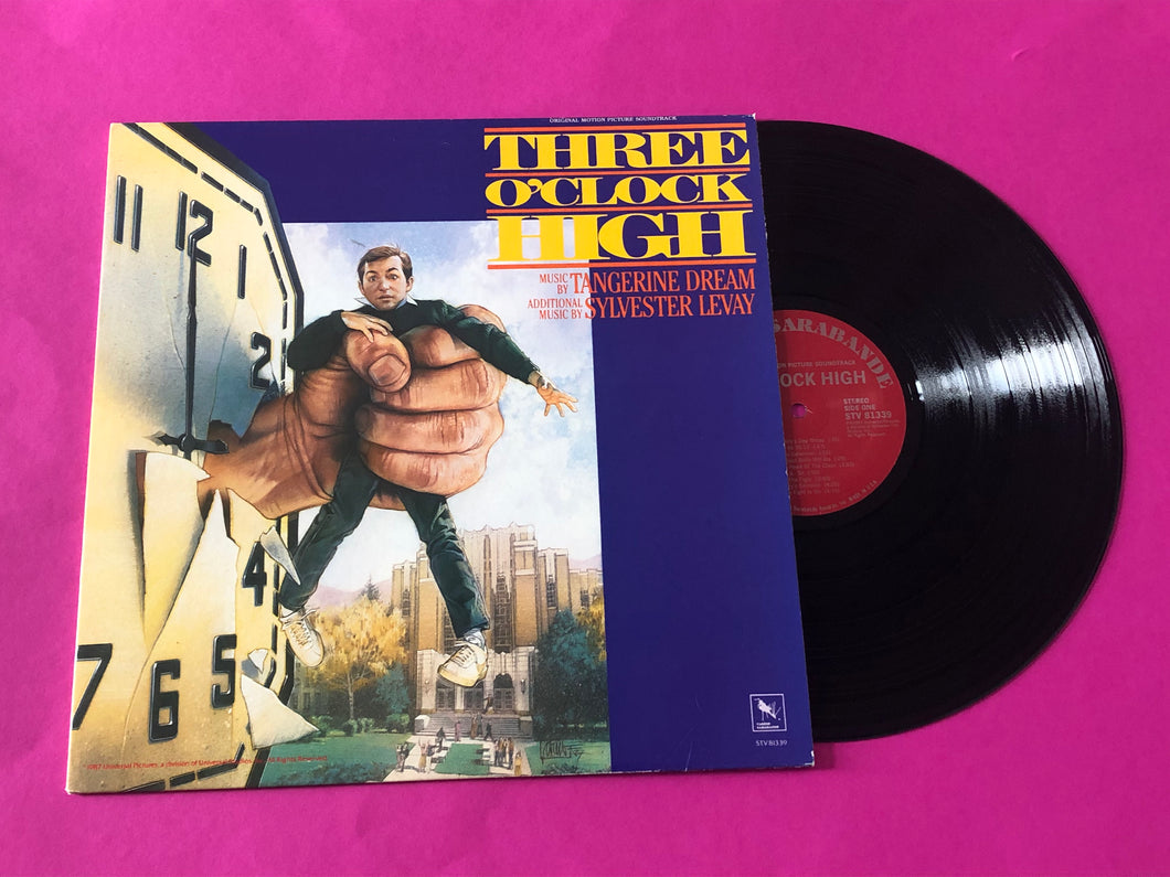 Tangerine Dream / Sylvester Levay : Three O'Clock High (Original Motion Picture Soundtrack) (LP, Album)