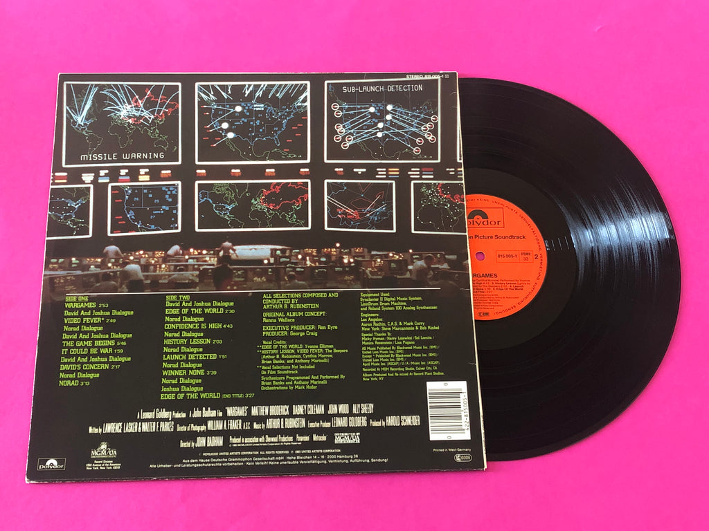 Arthur B. Rubinstein : WarGames (Original Motion Picture Soundtrack) (LP, Album)