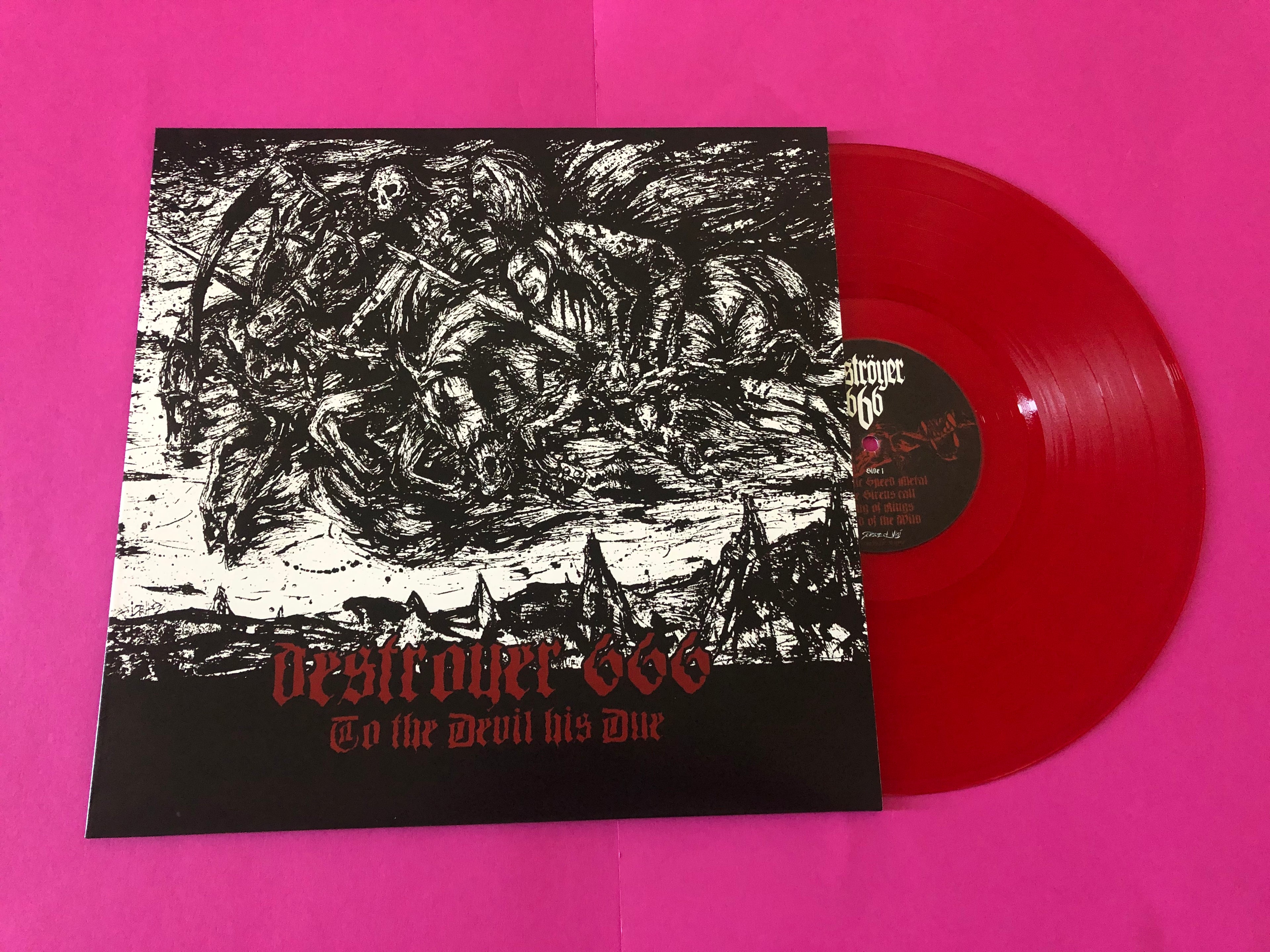 Deströyer 666 : To The Devil His Due (LP,Compilation,Limited Edition,Reissue)
